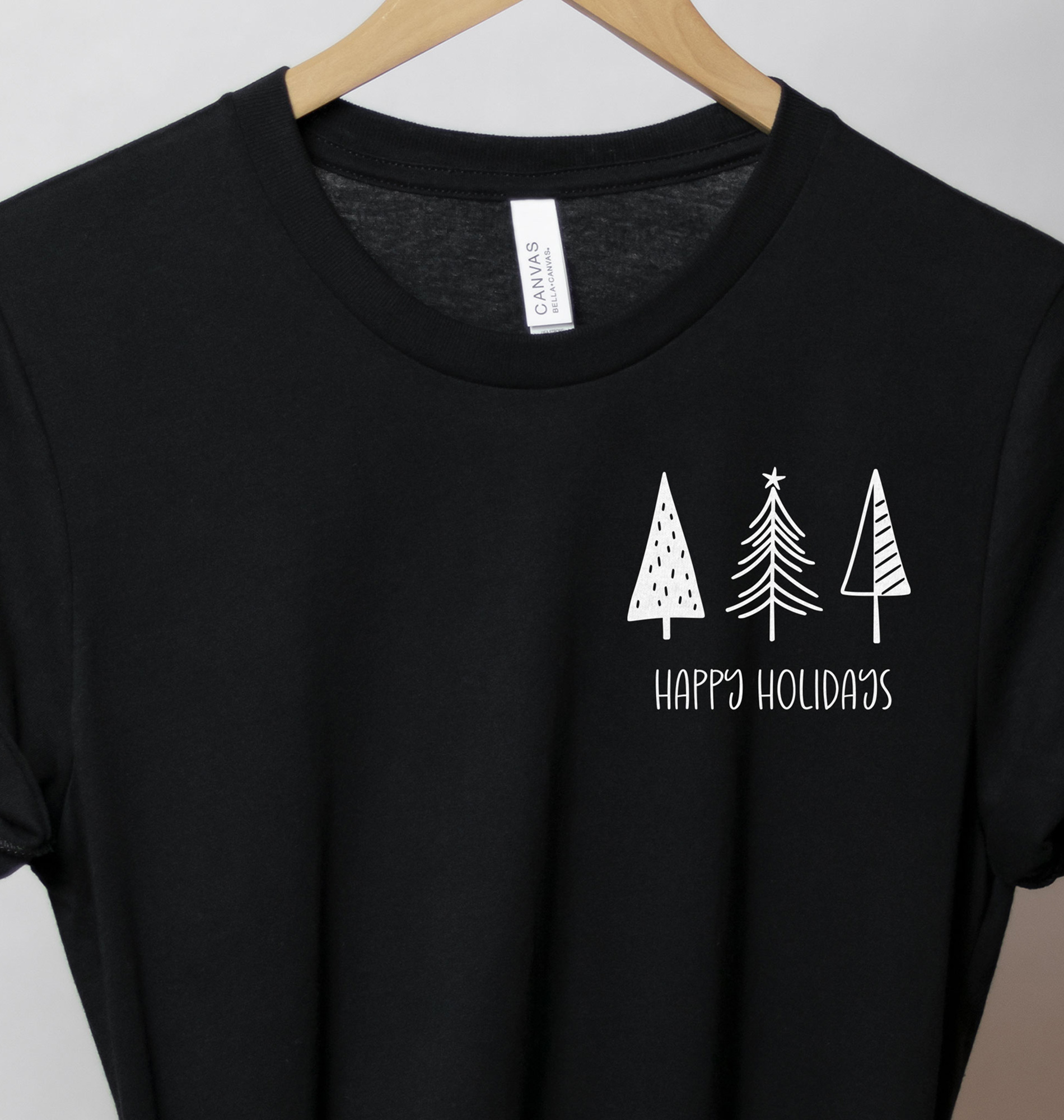 Cheerful Holiday T-shirt: Christmas Tree Design