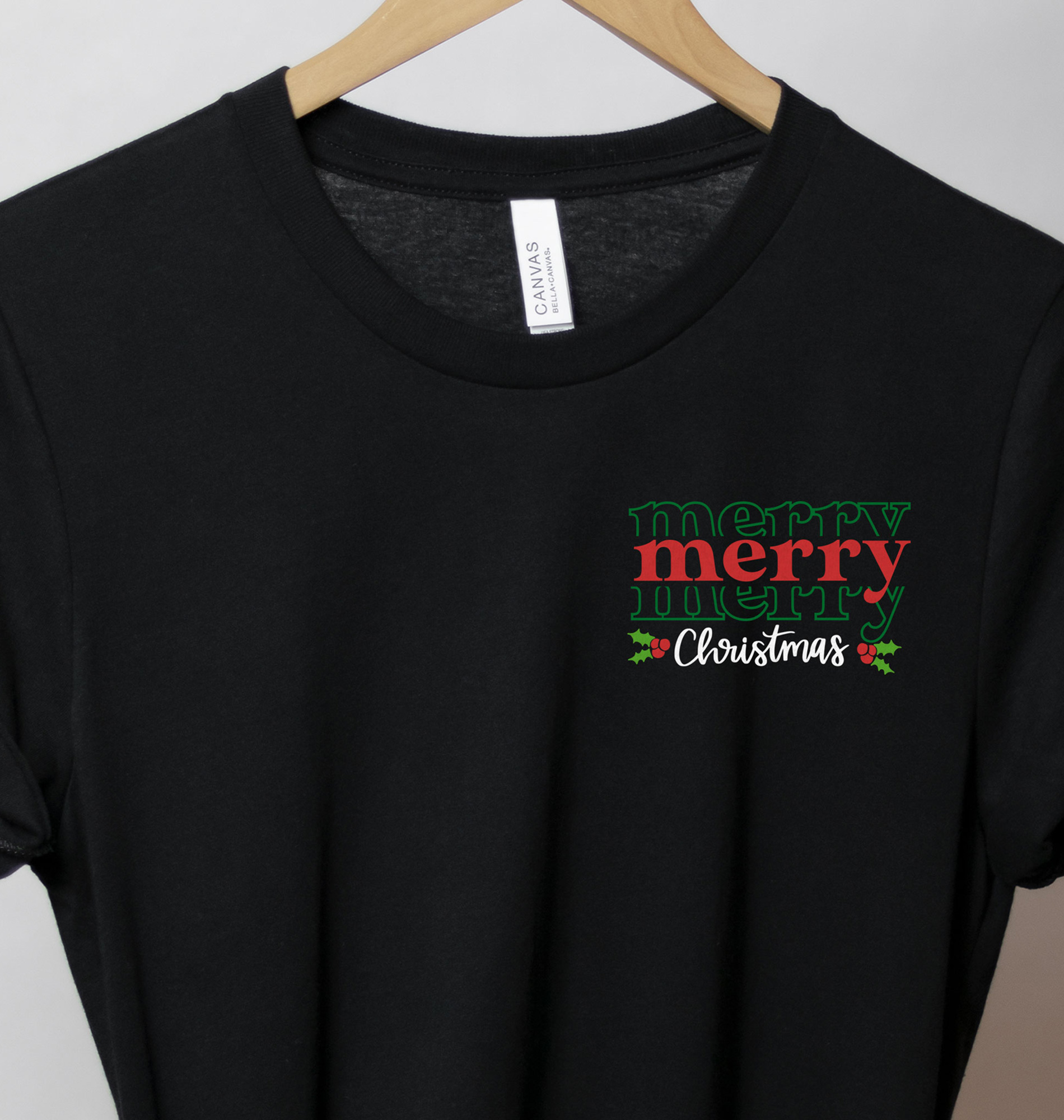 Festive Merry Christmas Holiday Tee - Holidayshirts