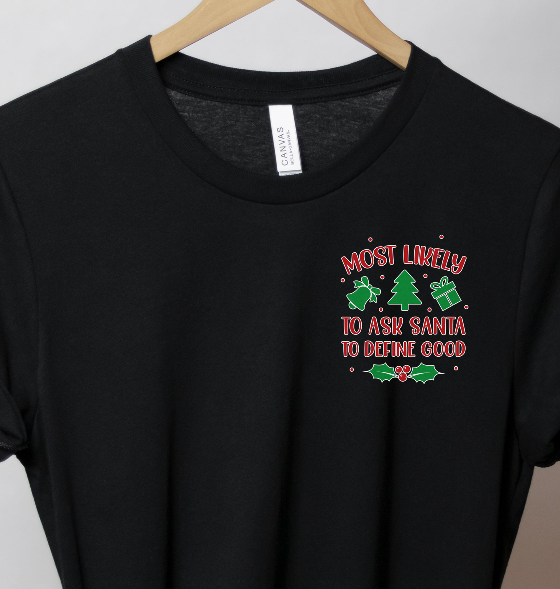 Santa Wish-list Christmas Tee By Holidayshirts