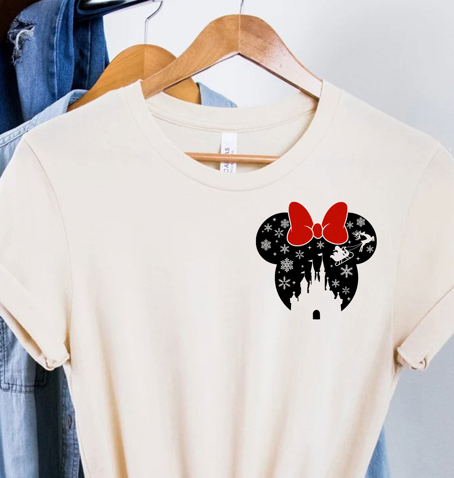 Disney Mickey Bow Holiday Tee - Christmas Shirt