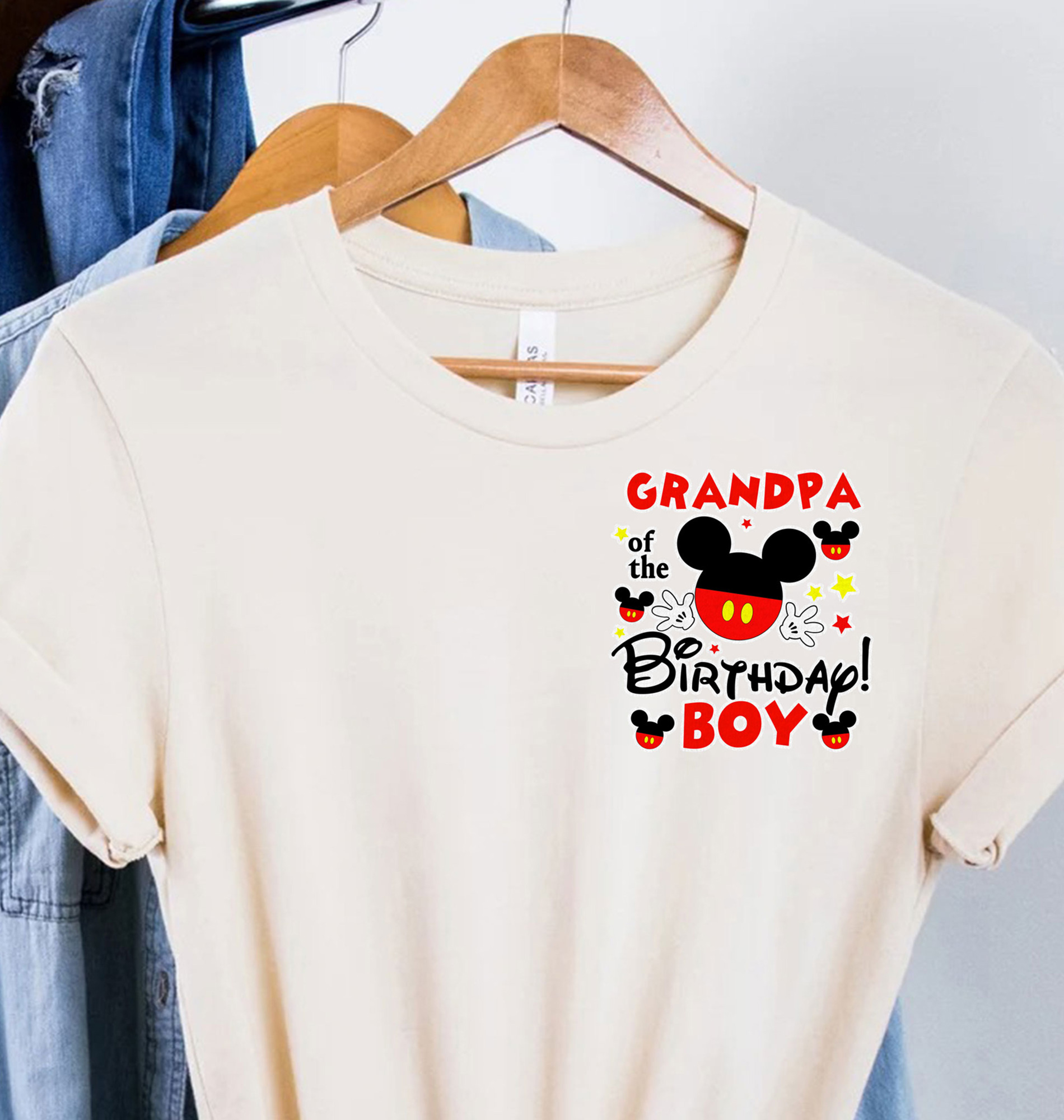 Grandpa's Disney Xmas Tee - Birthday Boy's Gift