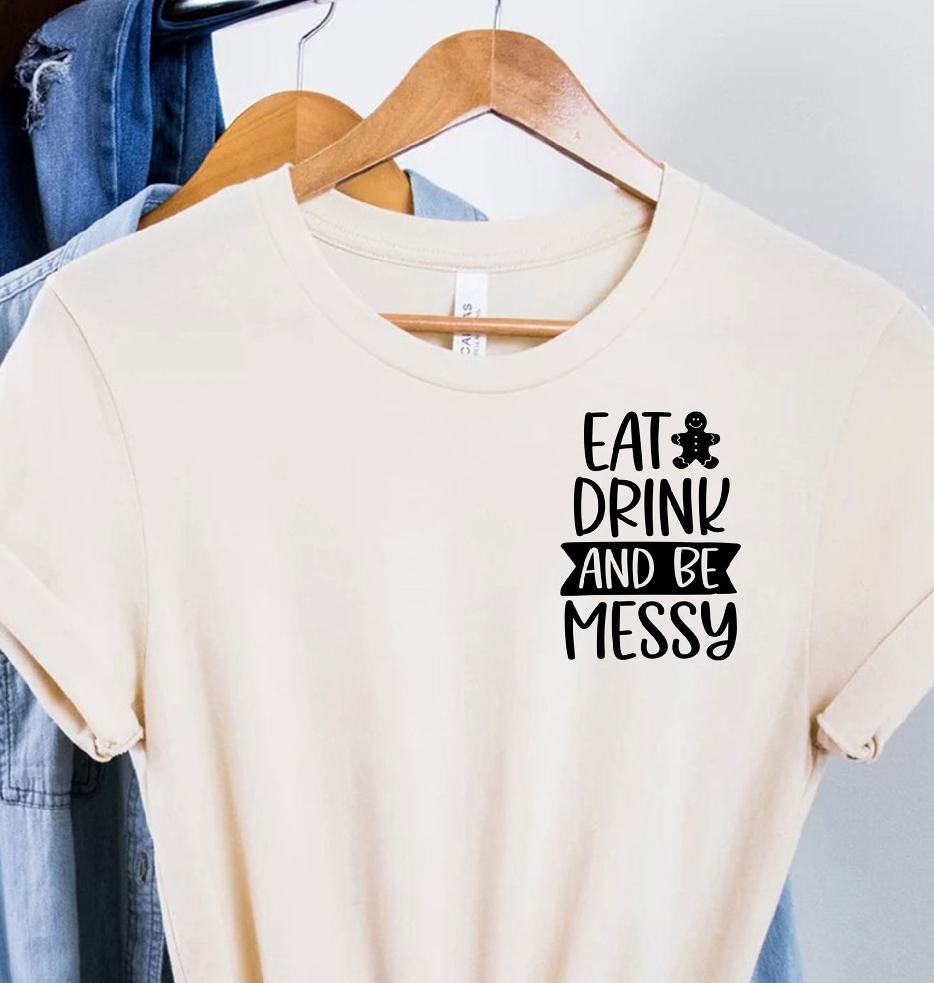 Be Messy Festive Christmas Tee - Holiday Apparel
