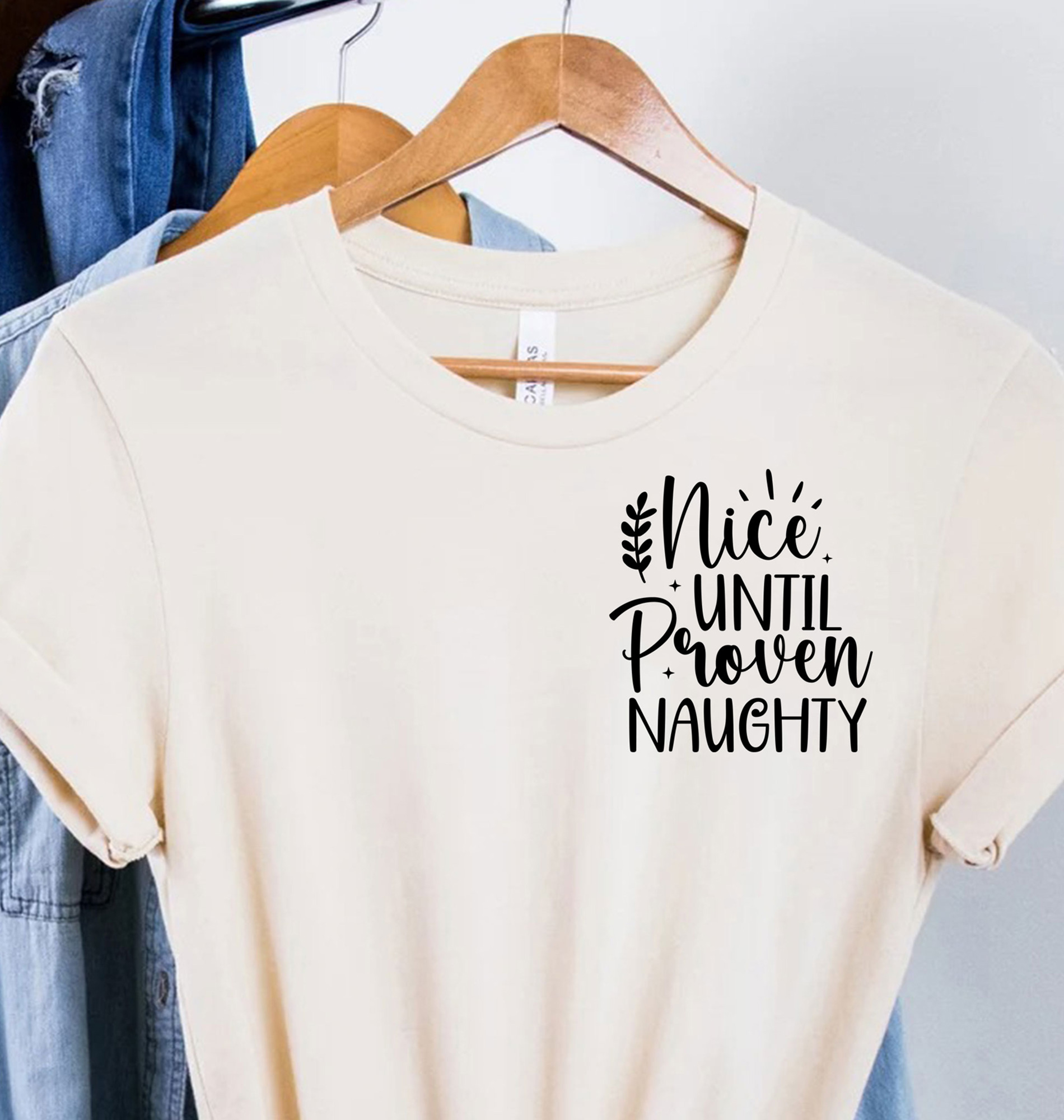 Festive Naughty Christmas Tee - Unique Holiday Fun