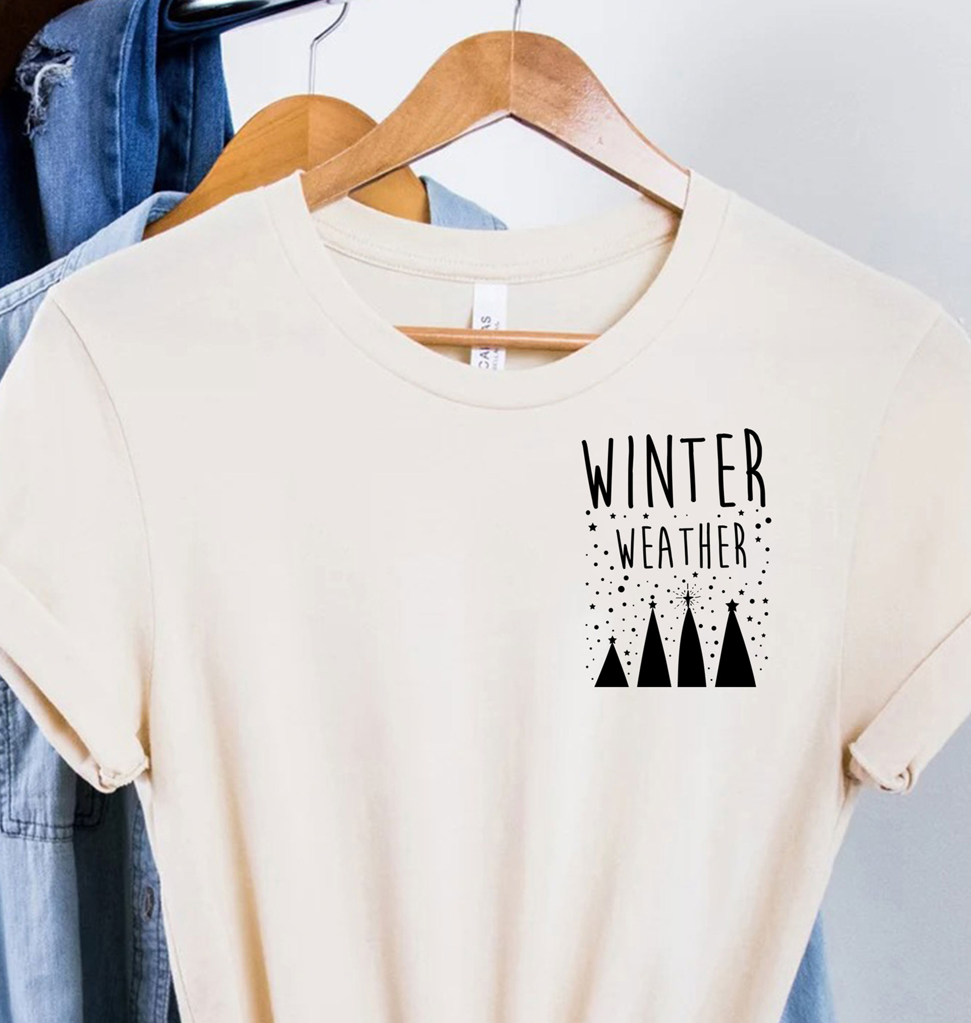 Cozy Winter Christmas Tree Holiday Tee