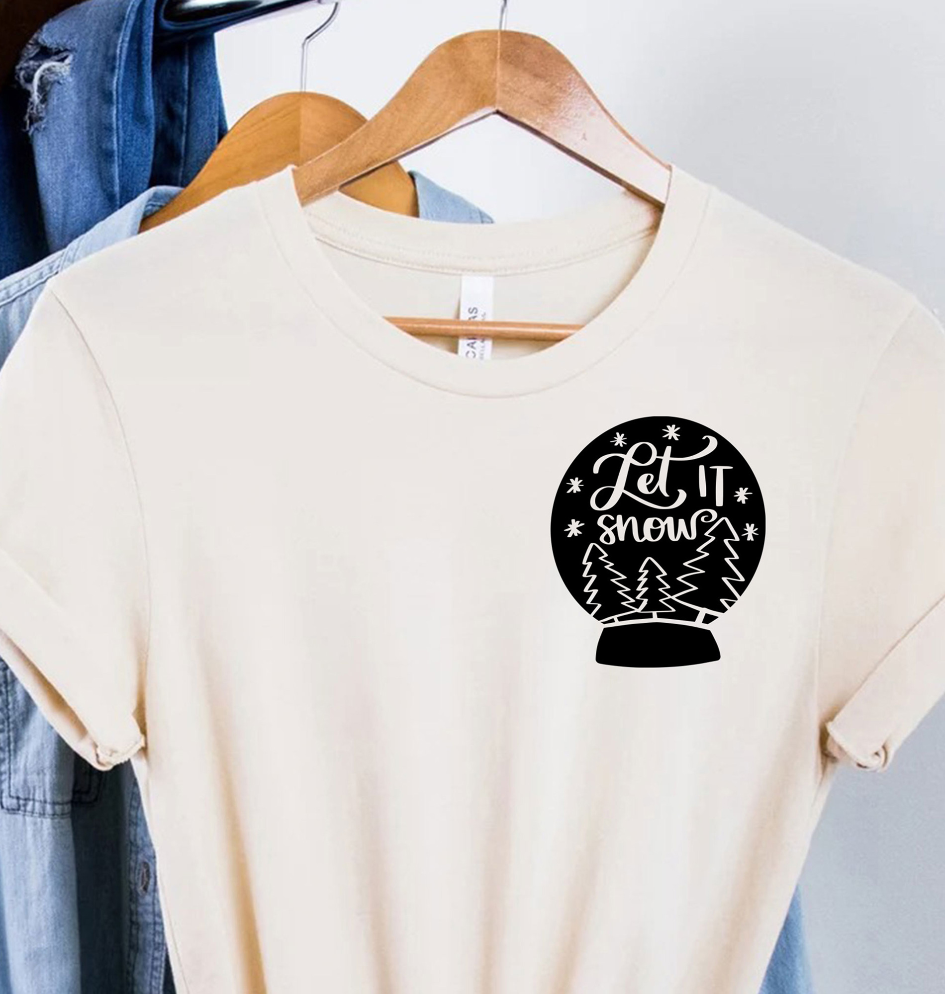 Let It Snow Festive Xmas Tee - Holidayshirts.com