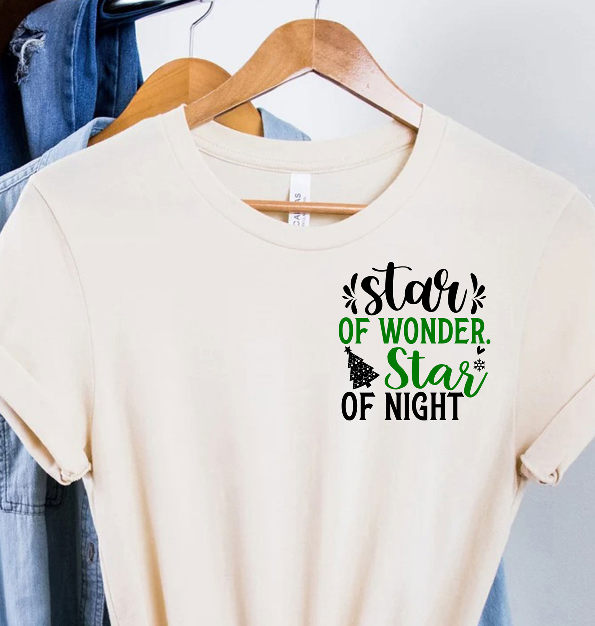 Wonder Star Holiday Tee - Christmas Festive Shirt