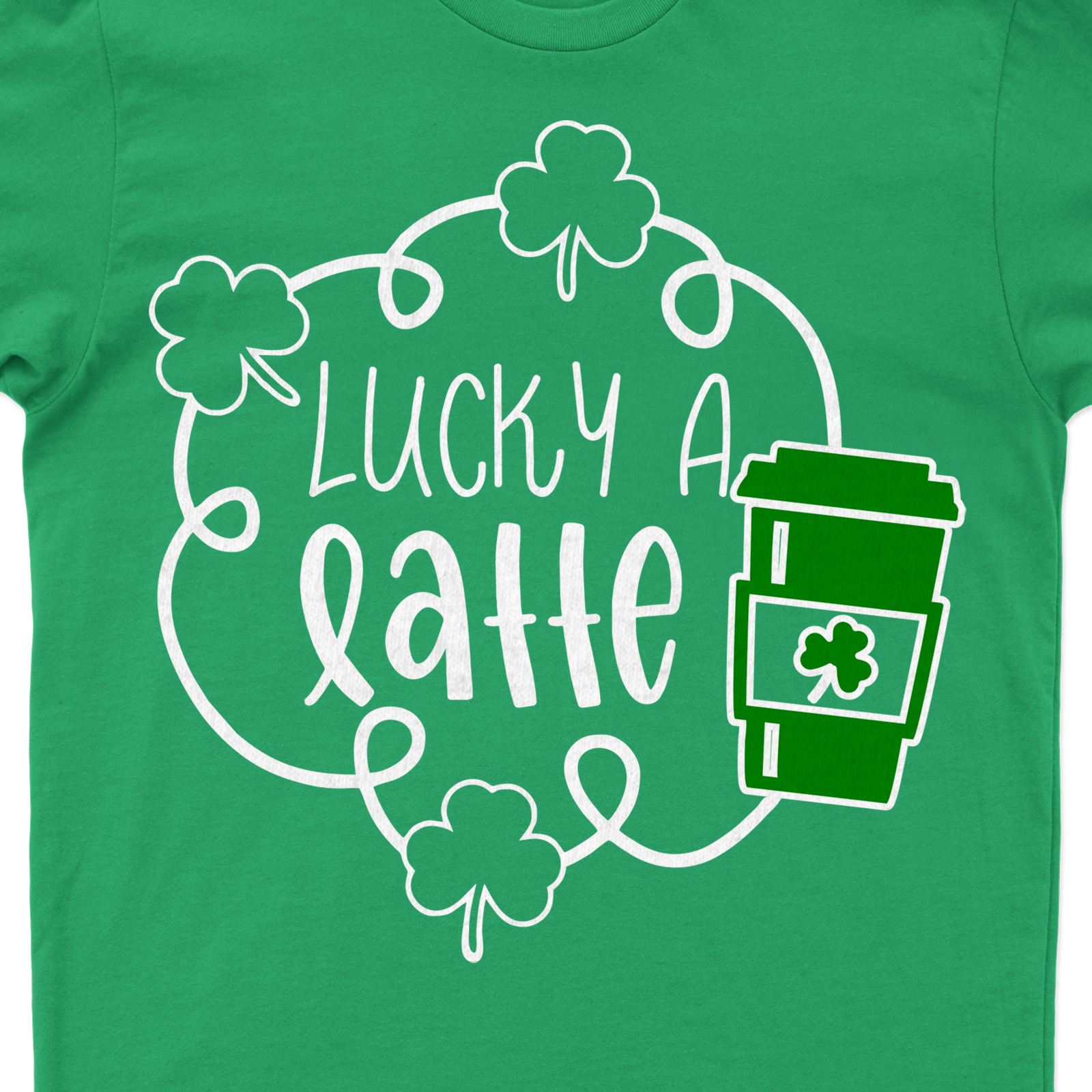 Lucky A Latte St. Patrick's Day T Shirt