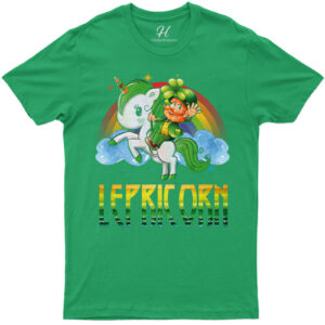 Lepricorn Rainbow T- St. Patrick's Day T Shirt