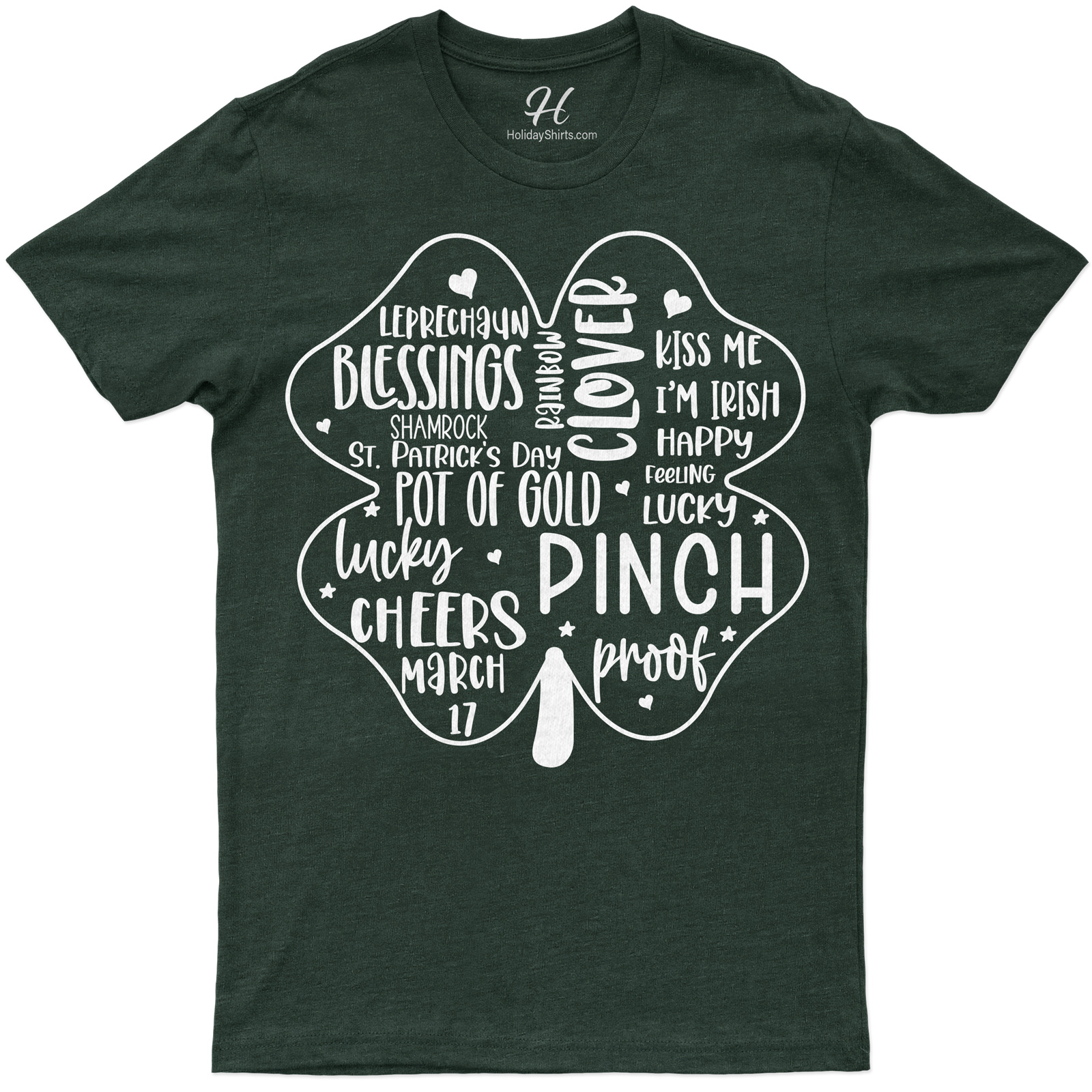 Leprechuan Blessings Clover Tee St. Patrick's Day T Shirt