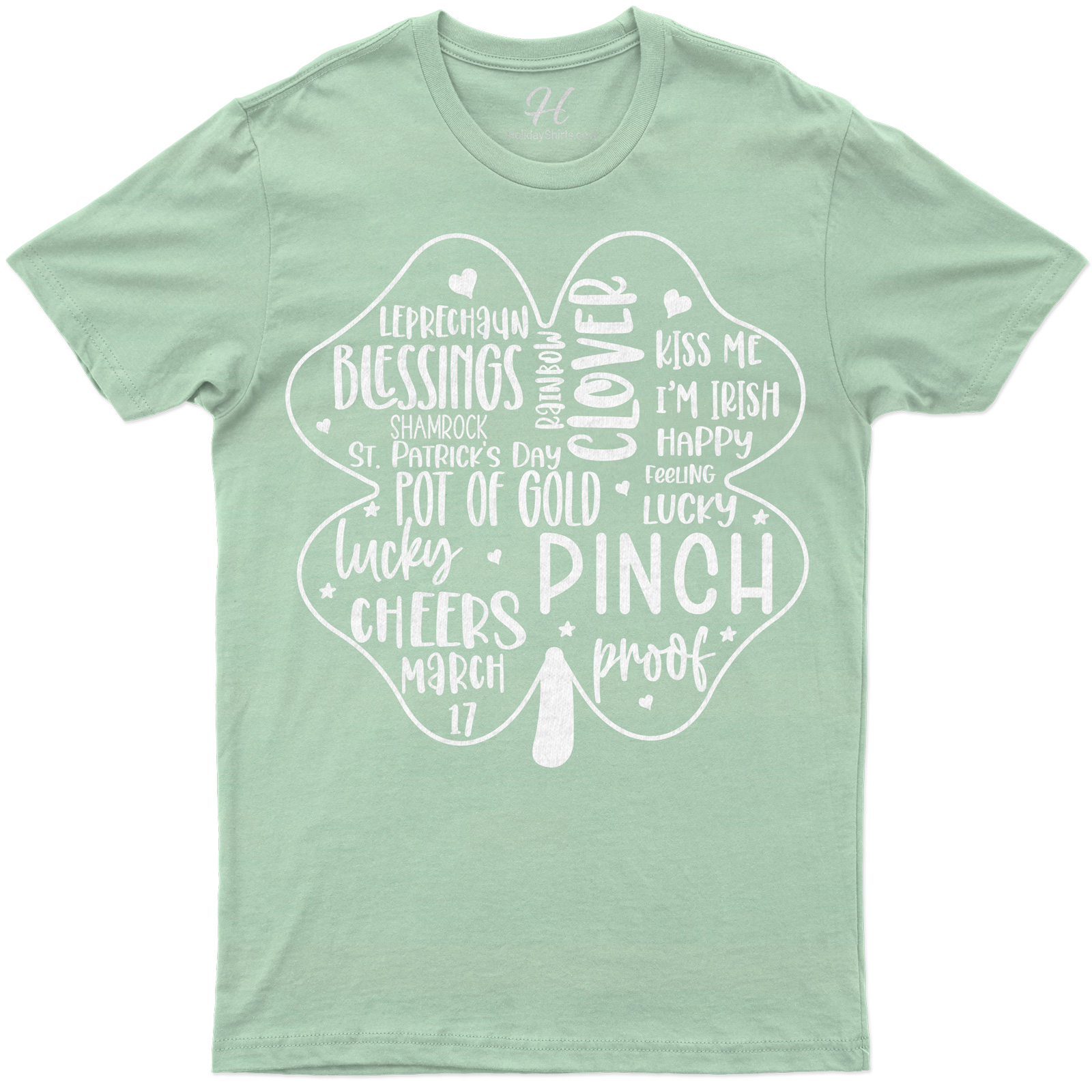 Leprechuan Blessings Clover Tee St. Patrick's Day T Shirt