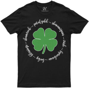 Plaid Four Leaf Clover St. Patrick's Day T Shirt