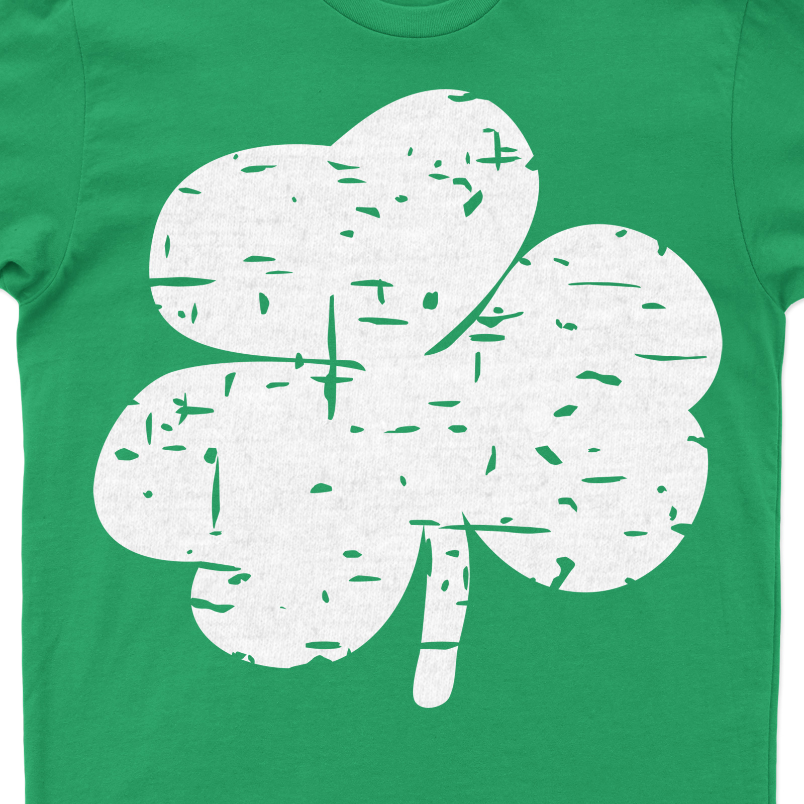 Distressed Lucky Clover Tee St. Patrick's Day T Shirt