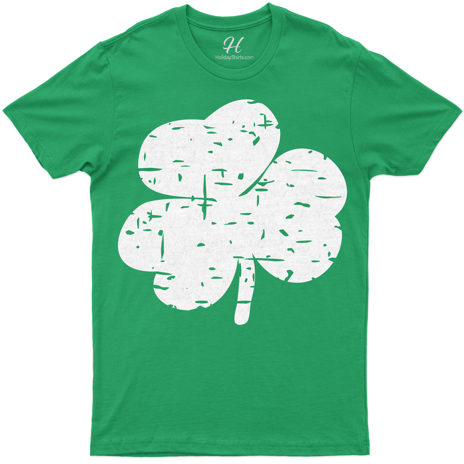 Distressed Lucky Clover Tee St. Patrick's Day T Shirt