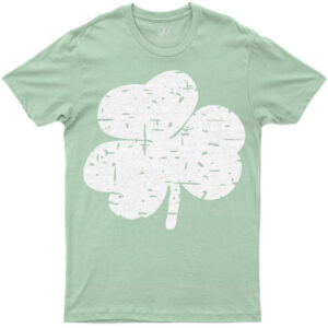 Distressed Lucky Clover Tee St. Patrick's Day T Shirt
