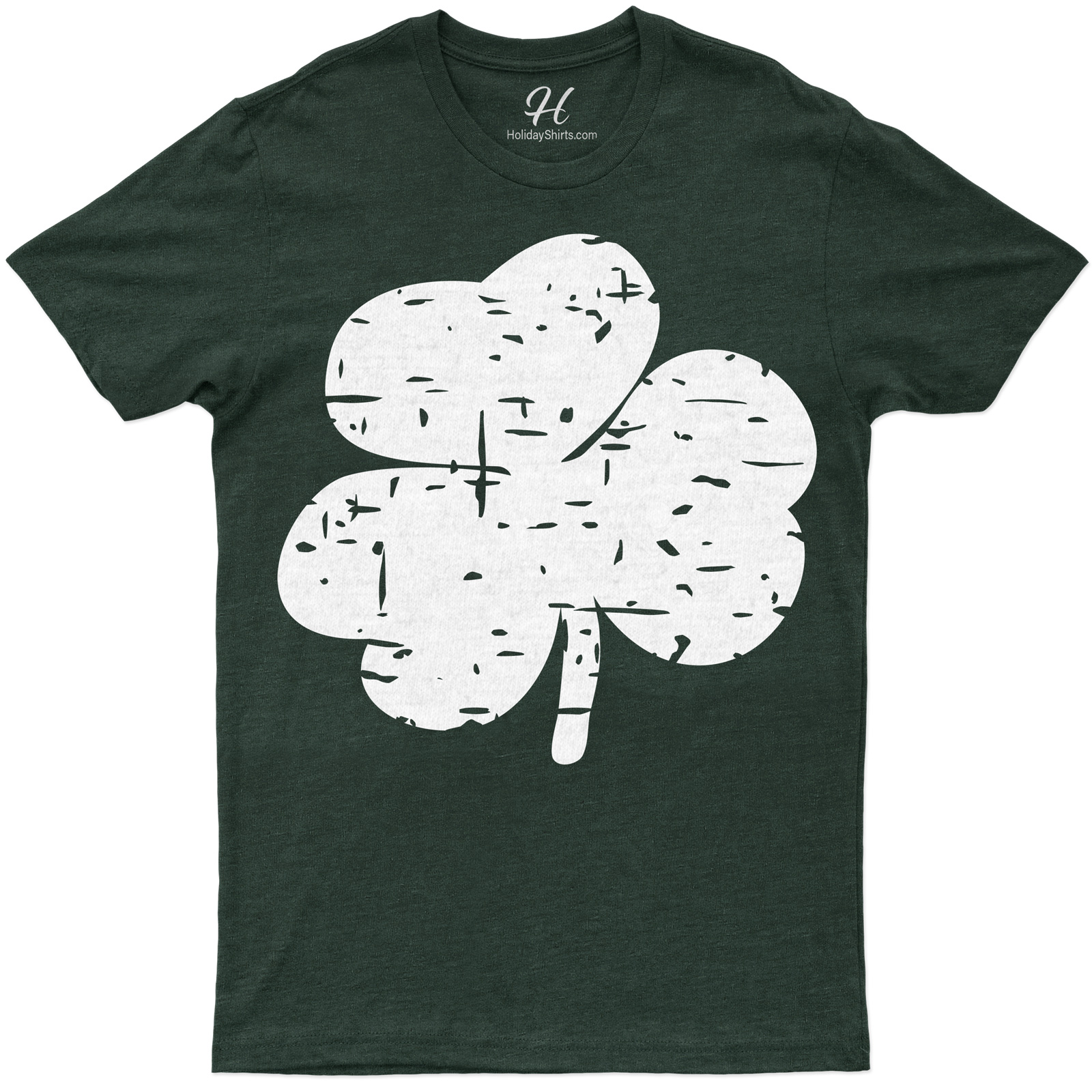 Distressed Lucky Clover Tee St. Patrick's Day T Shirt