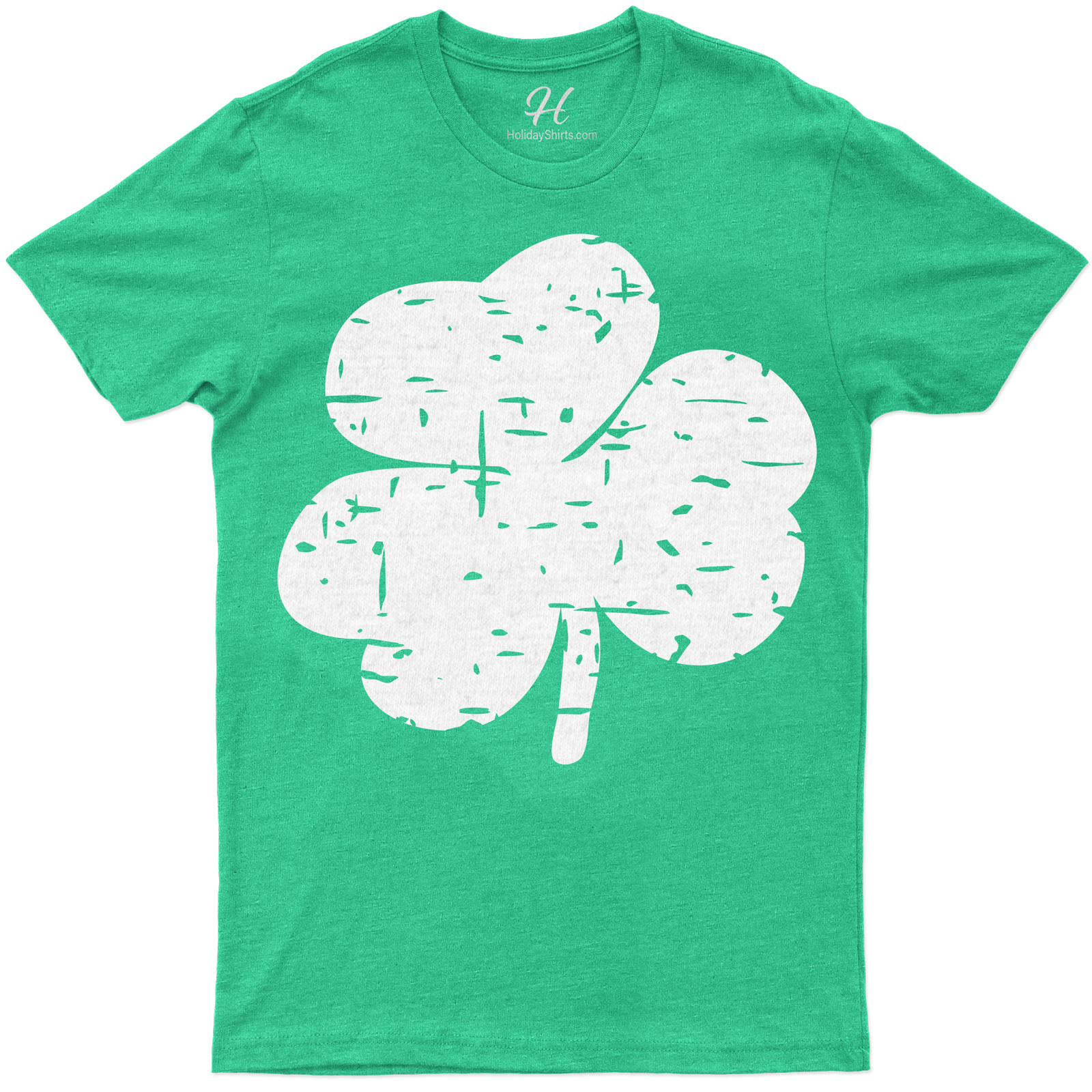 Distressed Lucky Clover Tee St. Patrick's Day T Shirt