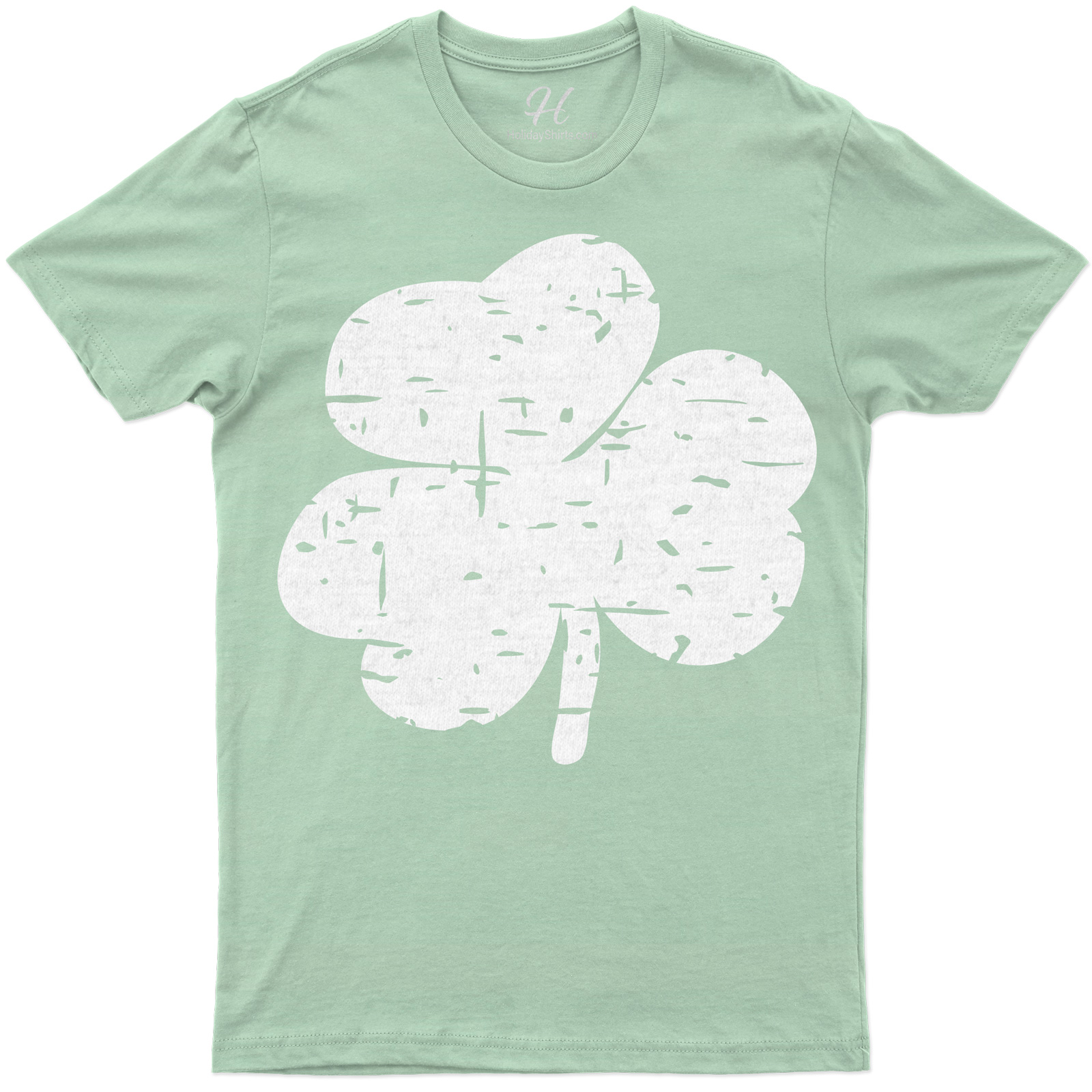 Distressed Lucky Clover Tee St. Patrick's Day T Shirt