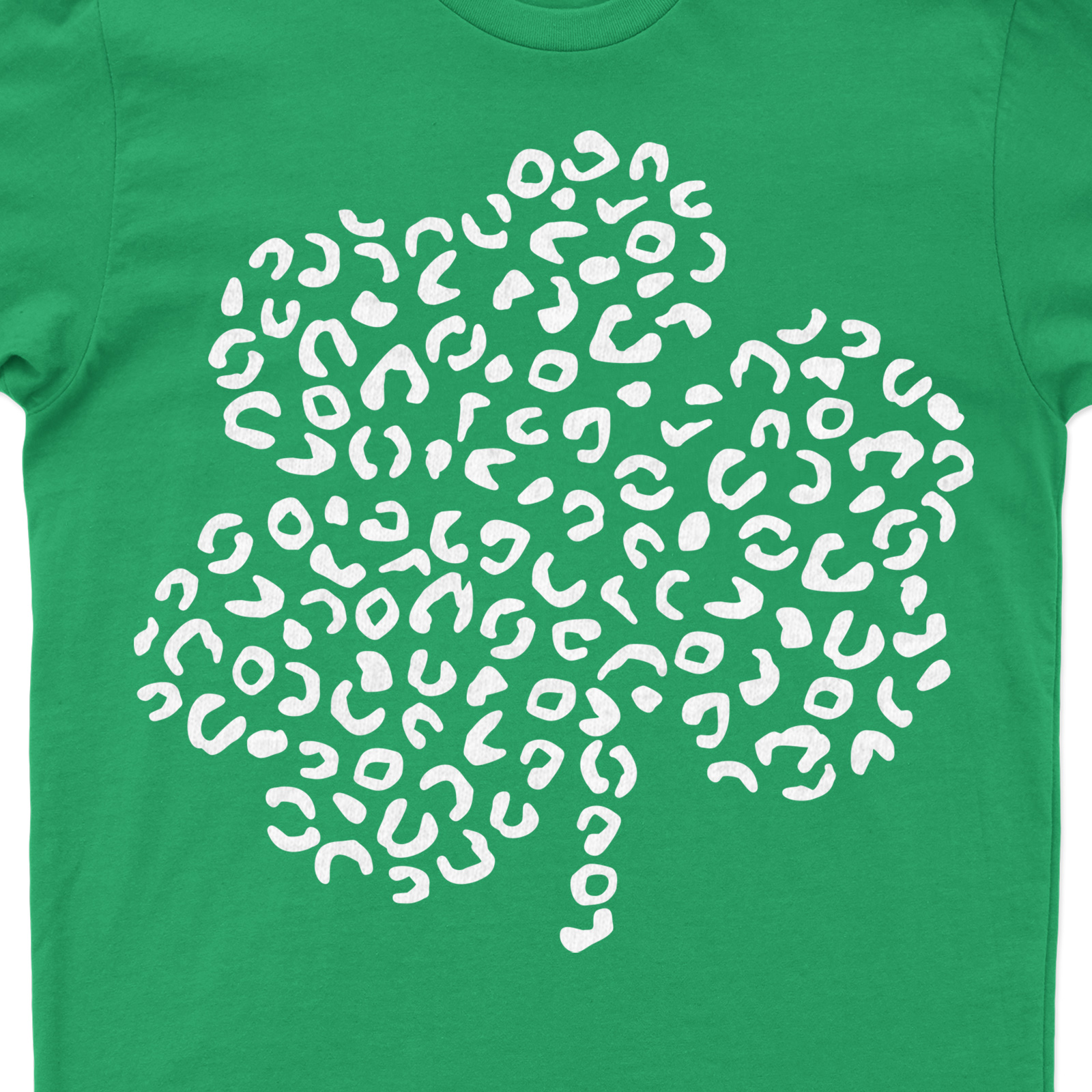 Leopard Three Leaf Clover St. Patrick's Day T Shirt