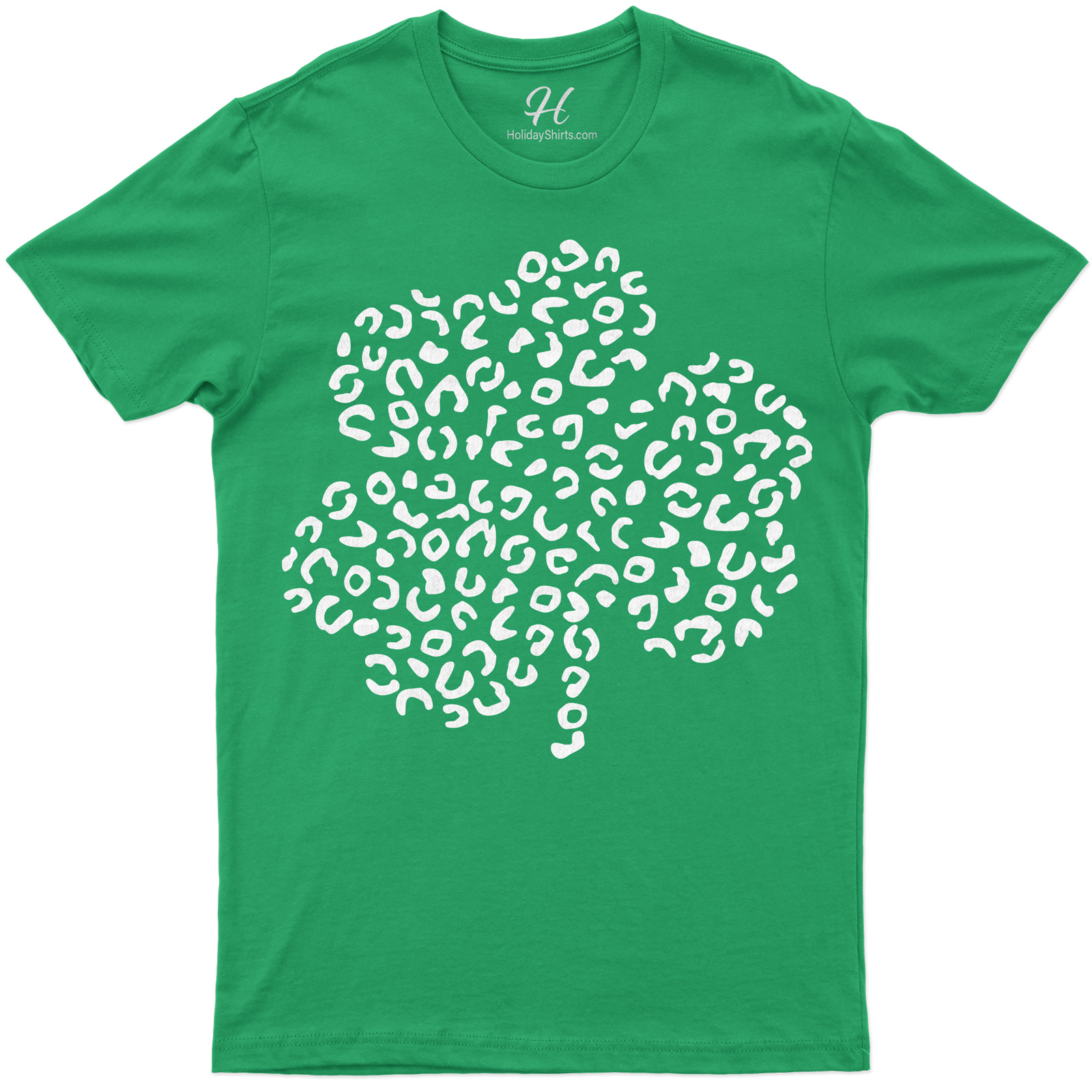 Leopard Three Leaf Clover St. Patrick's Day T Shirt