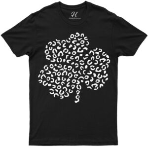 Leopard Three Leaf Clover St. Patrick's Day T Shirt