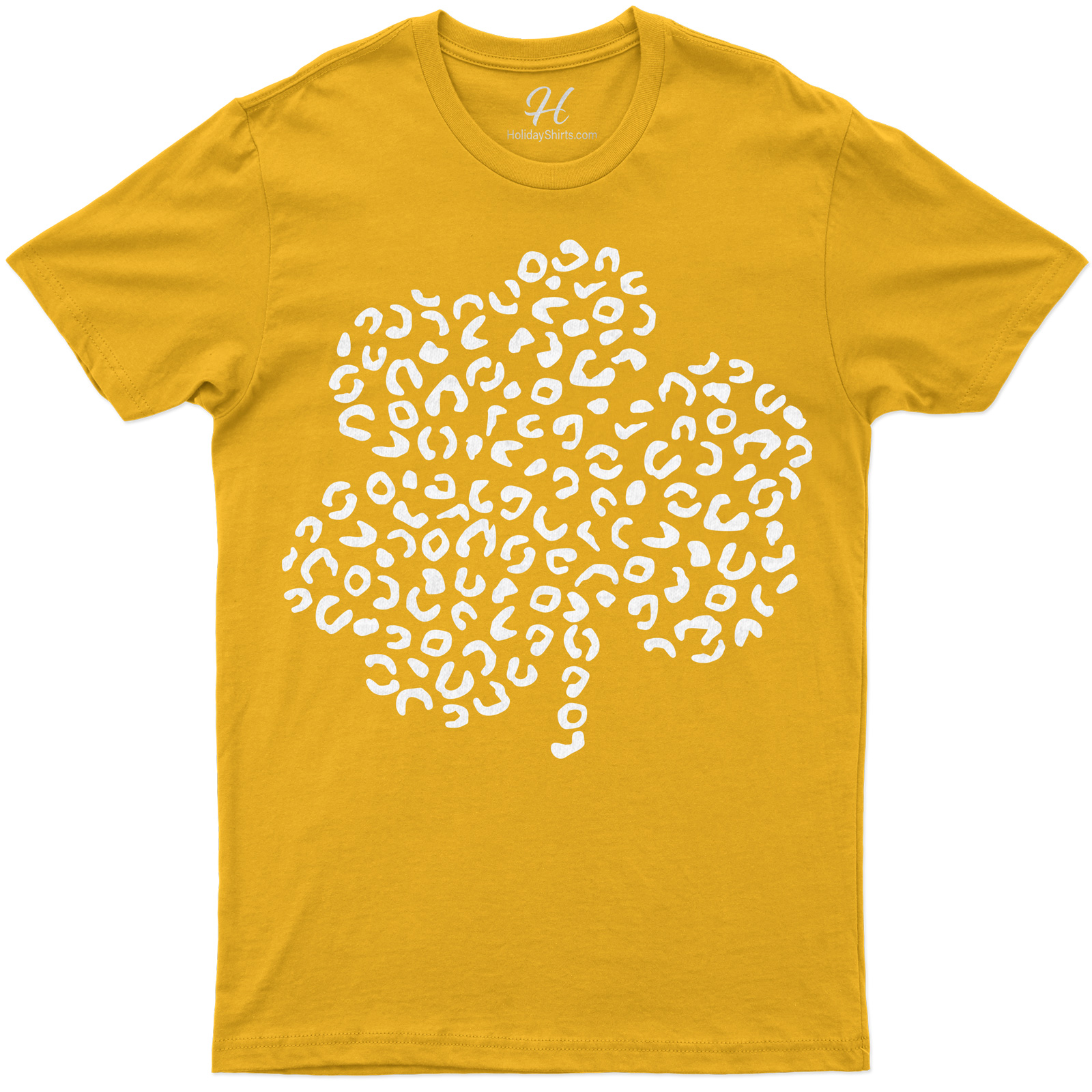 Leopard Three Leaf Clover St. Patrick's Day T Shirt
