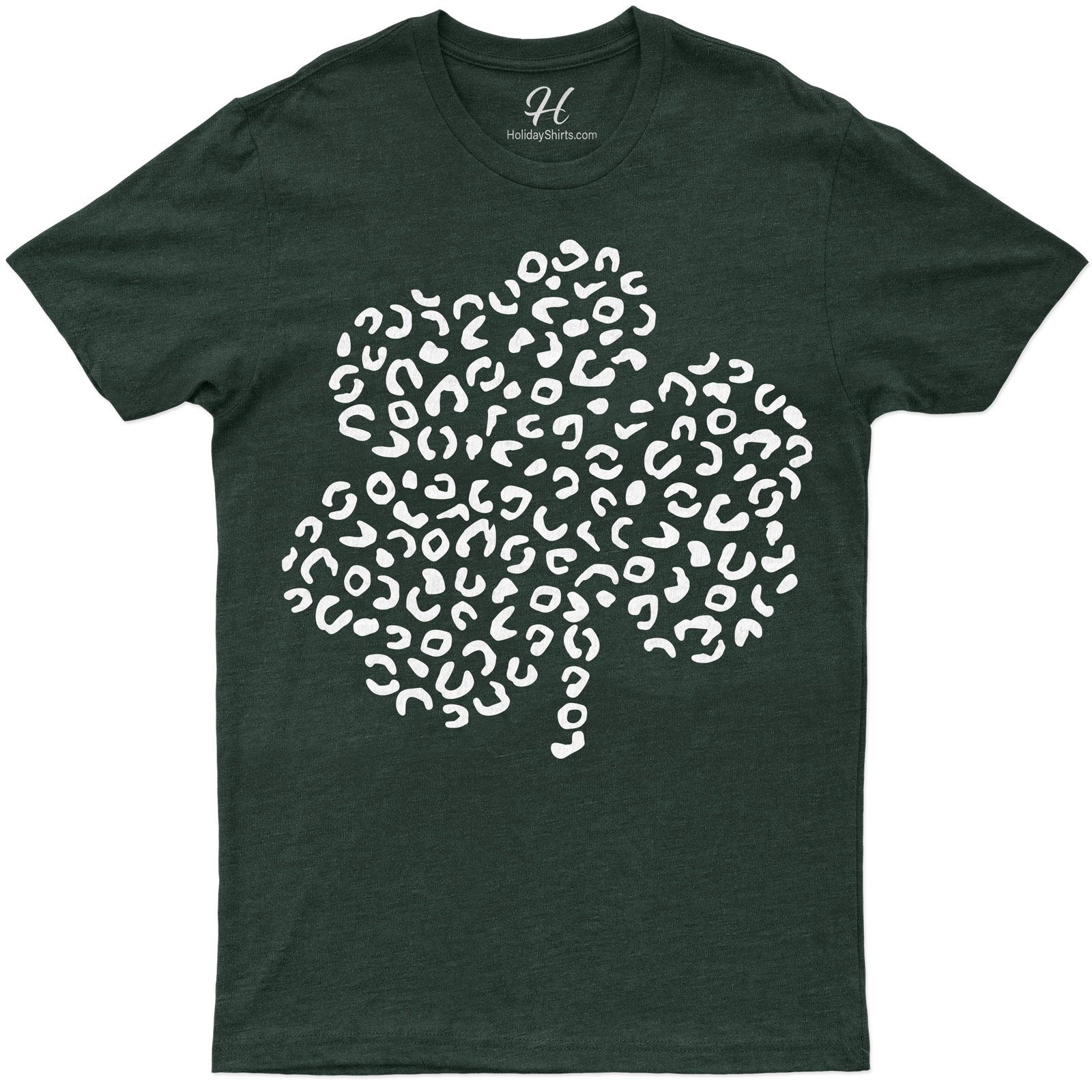 Leopard Three Leaf Clover St. Patrick's Day T Shirt