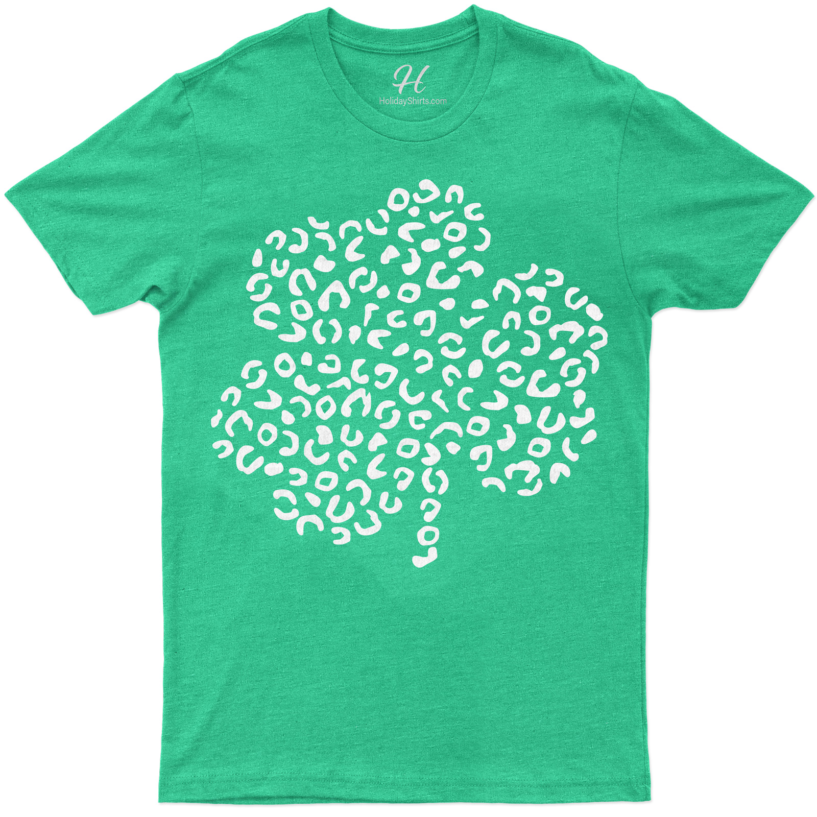 Leopard Three Leaf Clover St. Patrick's Day T Shirt