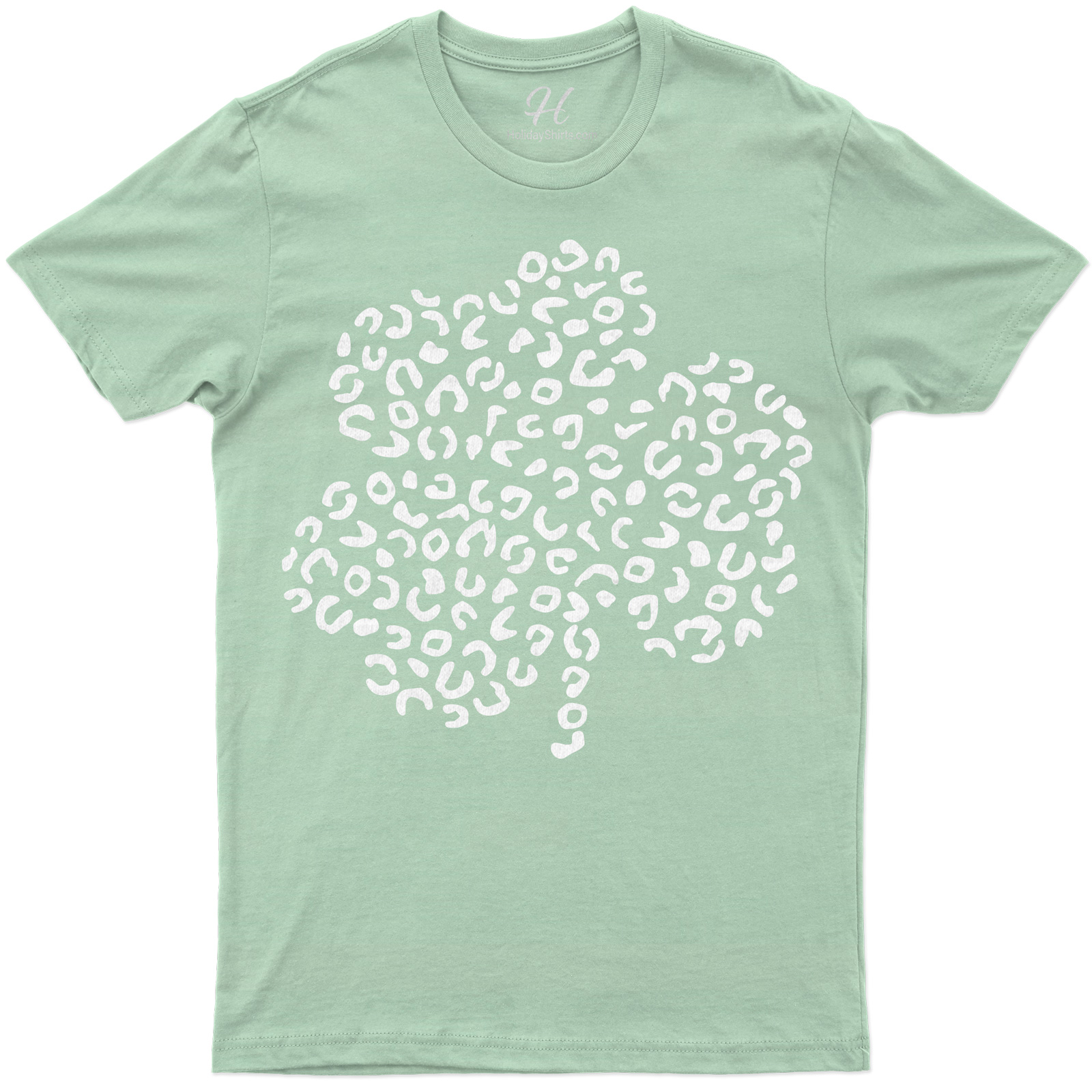 Leopard Three Leaf Clover St. Patrick's Day T Shirt