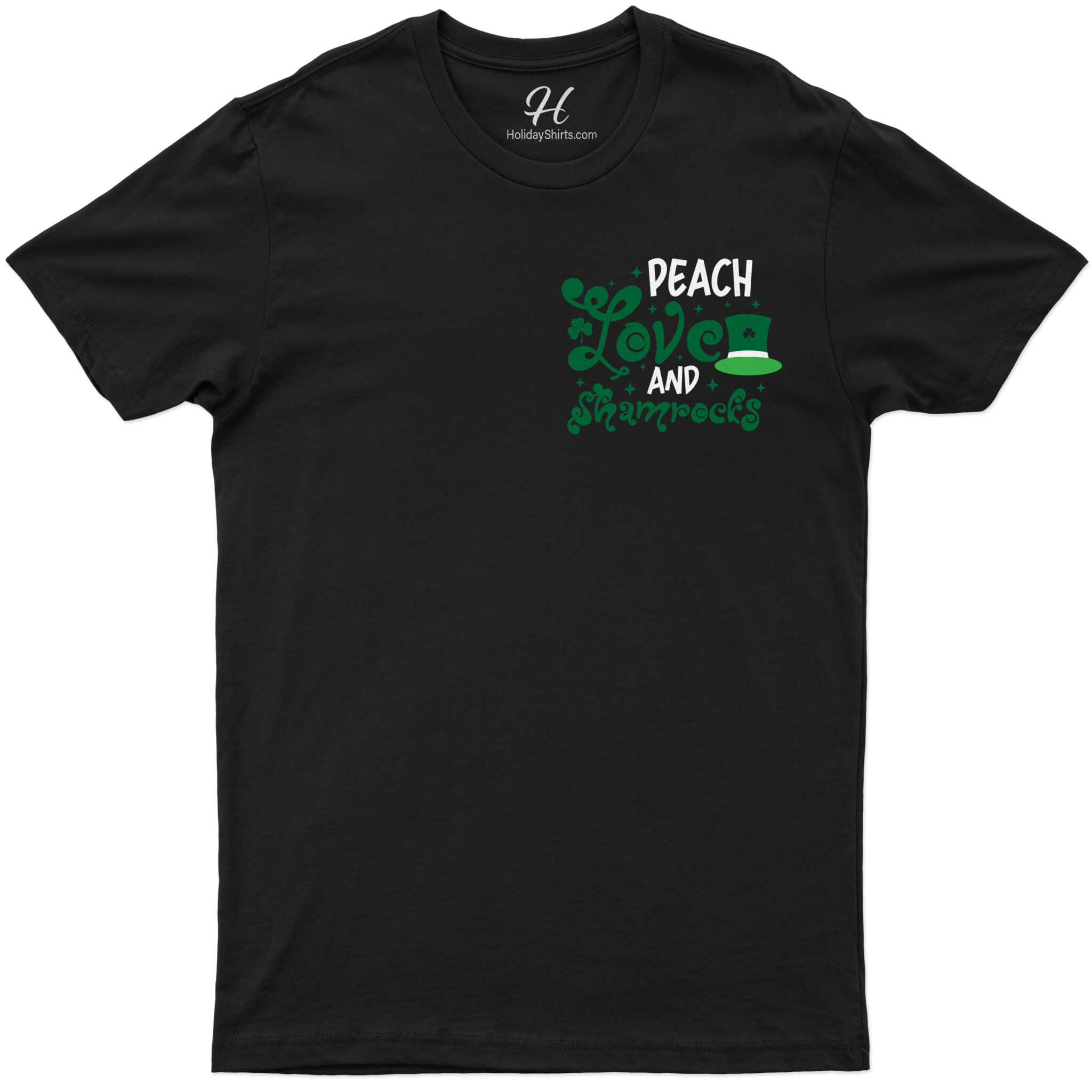 Peach Love And Shamrocks St. Patrick's Day T Shirt