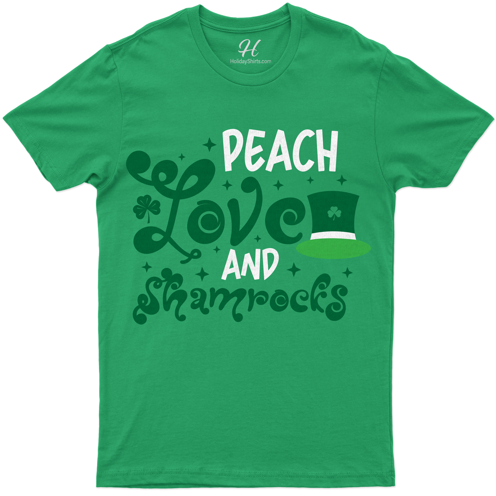 Peach Love And Shamrocks St. Patrick's Day T Shirt