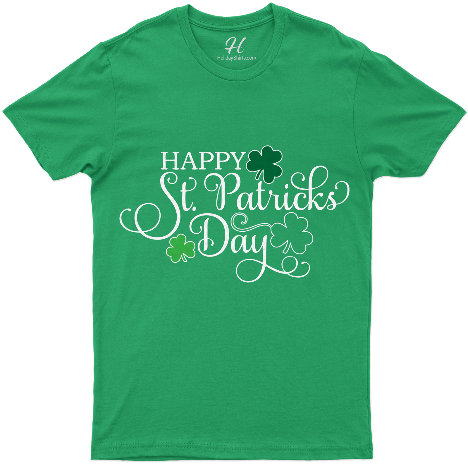 Happy St. Patricks Day Three Clovers Tee St. Patrick's Day T Shirt