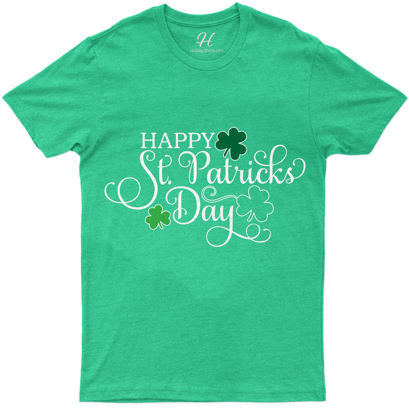 Happy St. Patricks Day Three Clovers Tee St. Patrick's Day T Shirt