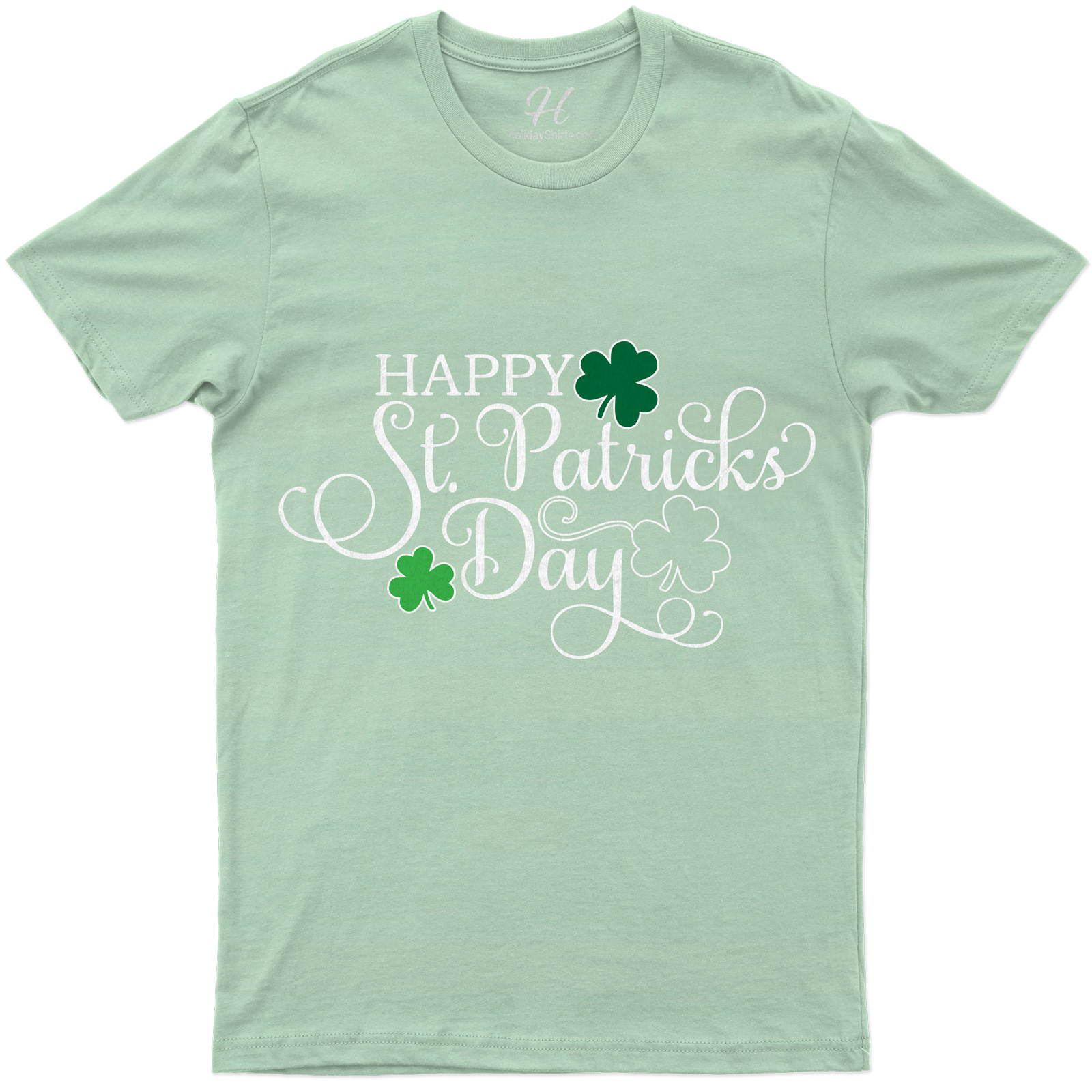 Happy St. Patricks Day Three Clovers Tee St. Patrick's Day T Shirt