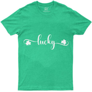 Cursive Lucky T- St. Patrick's Day T Shirt
