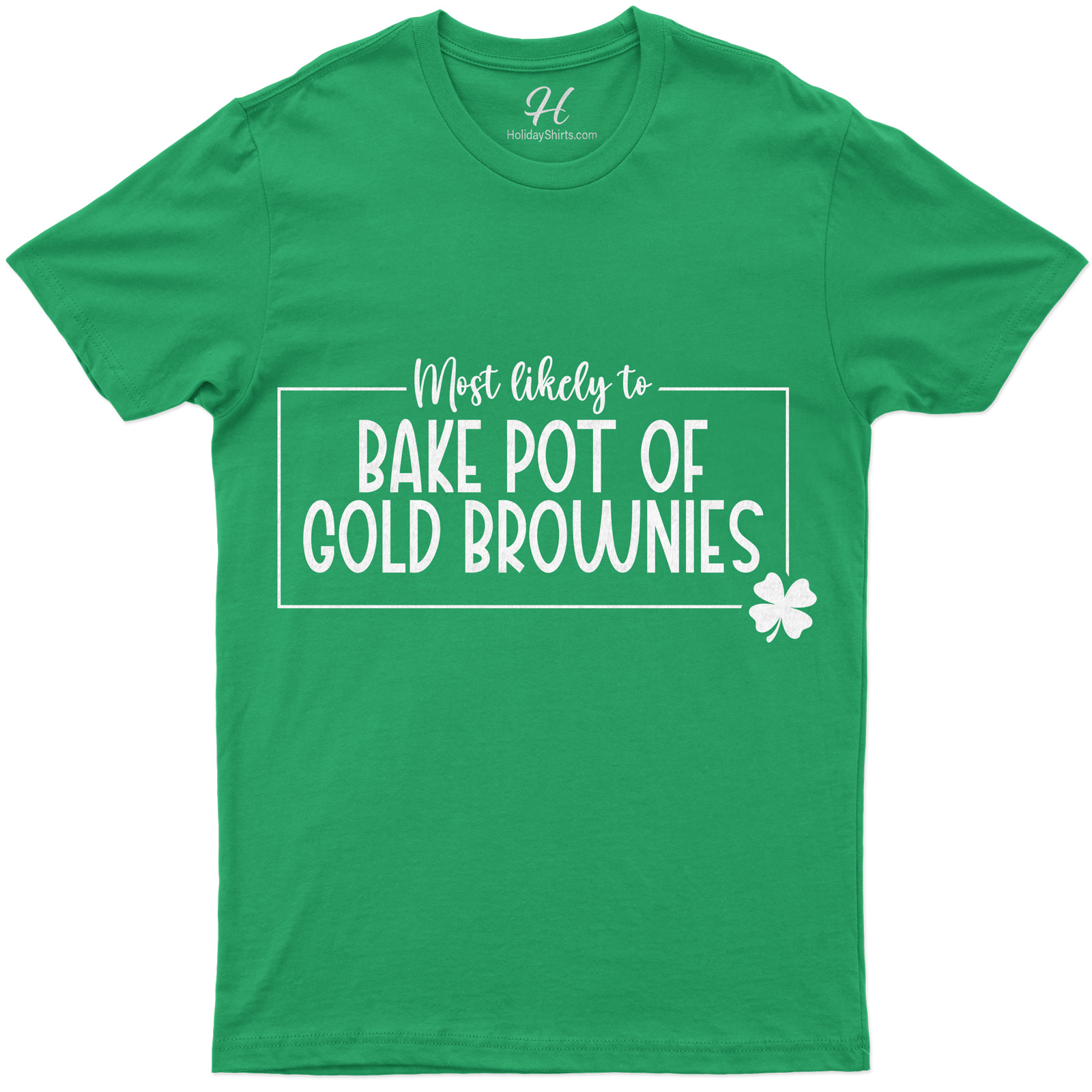 Most Likely To Bake Pot Of Gold Brownies St. Patrick's Day T Shirt