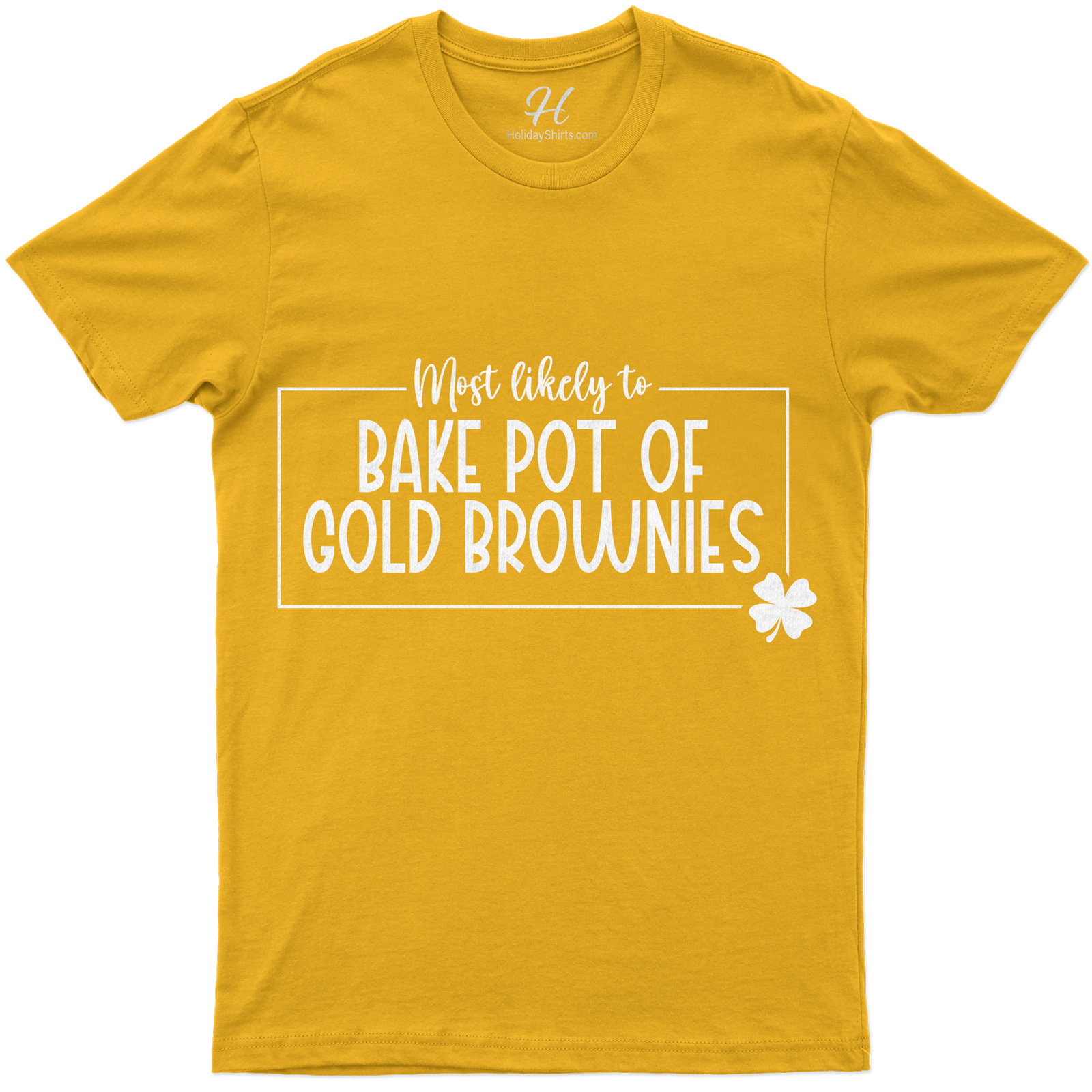 Most Likely To Bake Pot Of Gold Brownies St. Patrick's Day T Shirt