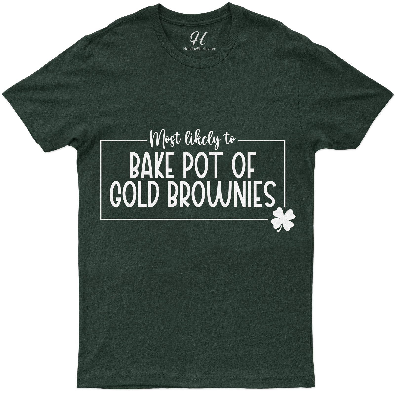 Most Likely To Bake Pot Of Gold Brownies St. Patrick's Day T Shirt