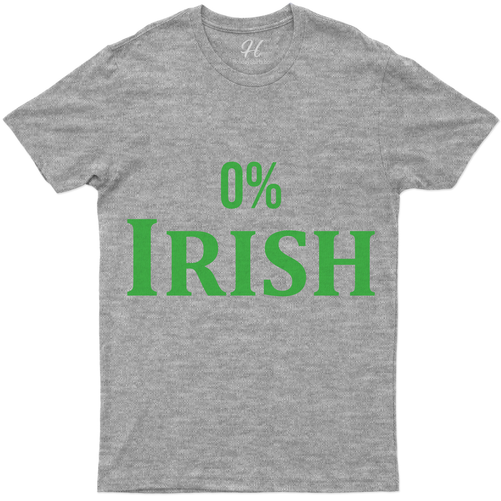 Green 0% Irish Funny St. Patrick's Day T-shirt