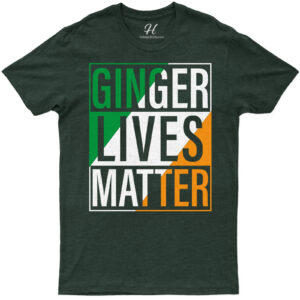 Festive Ginger Lives Matter Slogan Tee For St. Patrick's Day Celebrations