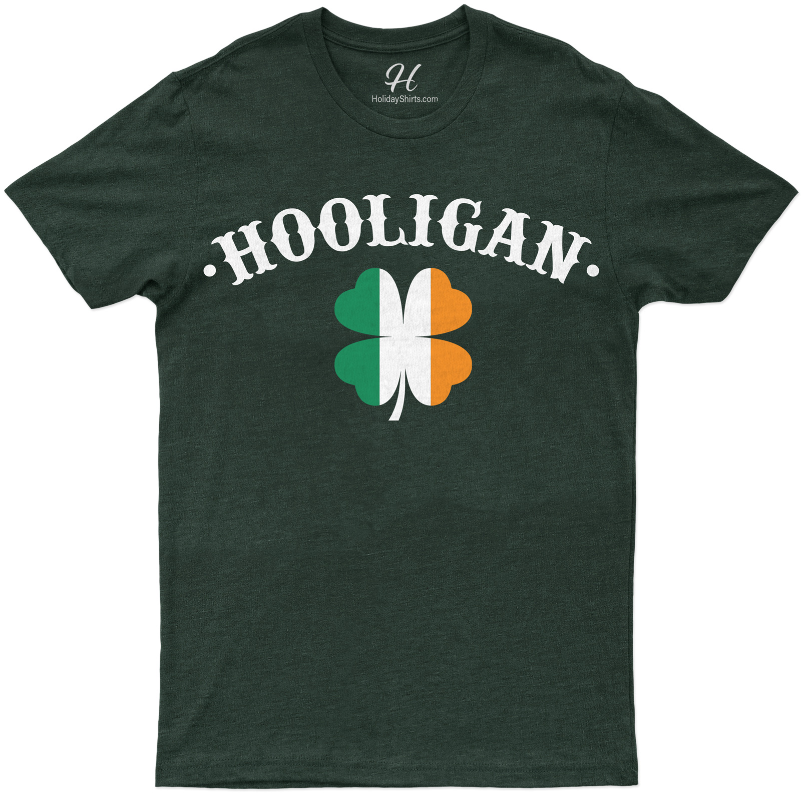Hooligan Clover Graphic Festive Tee For St. Patrick's Day Celebrations