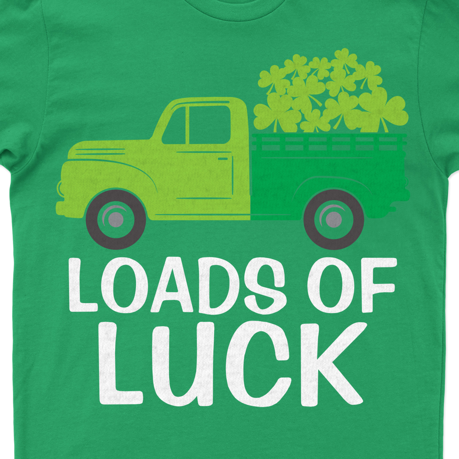 Lucky Clover Truckload Festive Holiday Tee - St. Patrick's Day Themed T-shirt