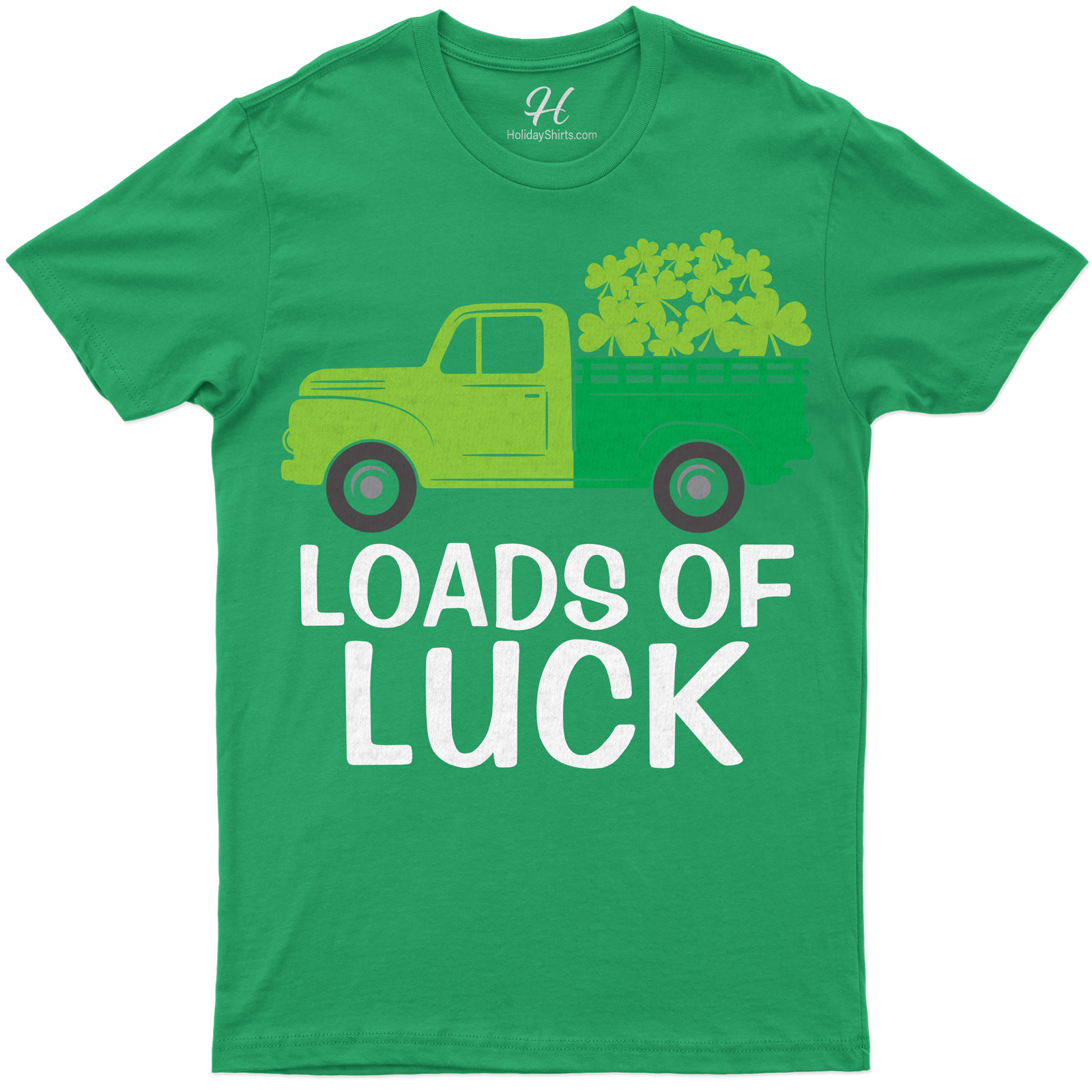 Lucky Clover Truckload Festive Holiday Tee - St. Patrick's Day Themed T-shirt