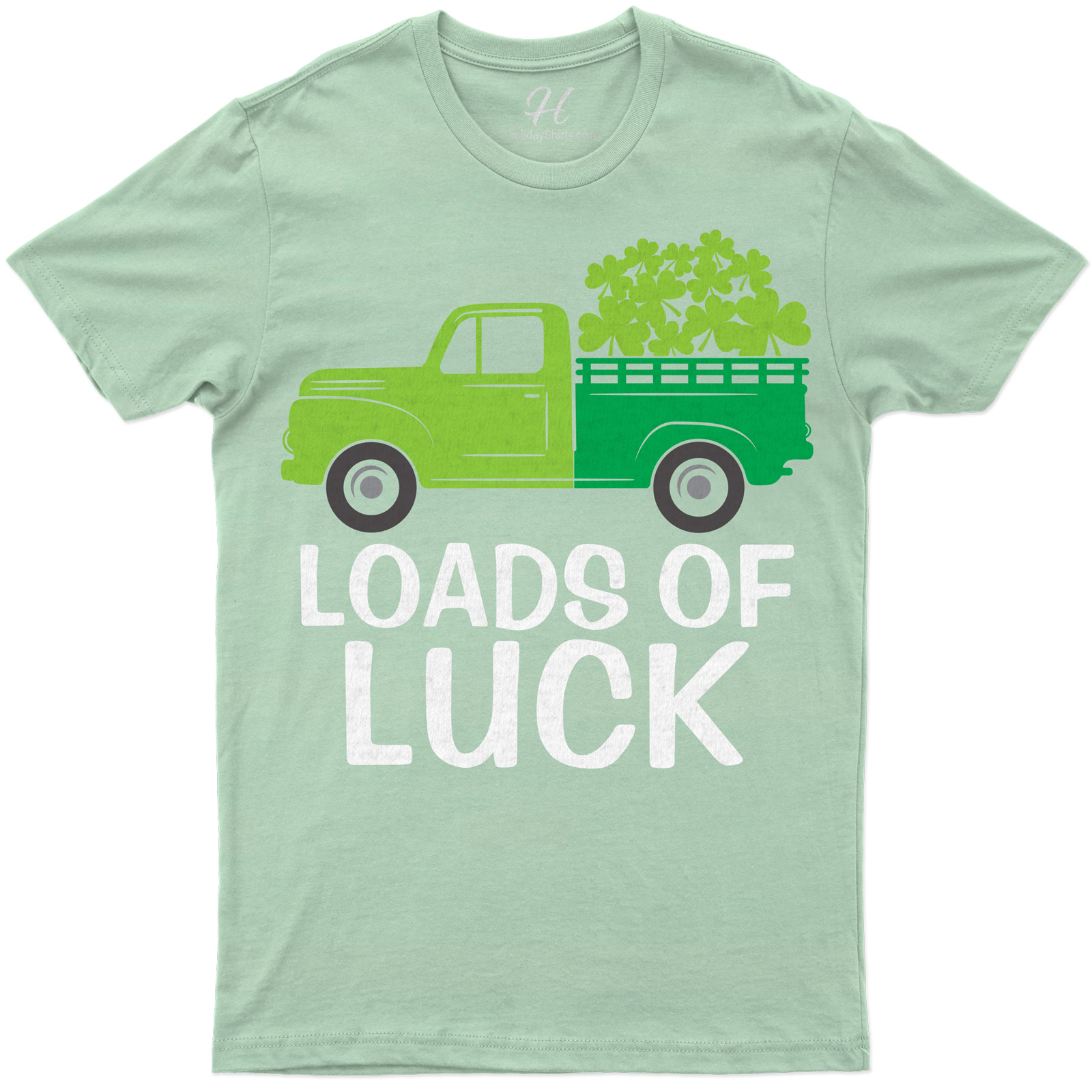 Lucky Clover Truckload Festive Holiday Tee - St. Patrick's Day Themed T-shirt
