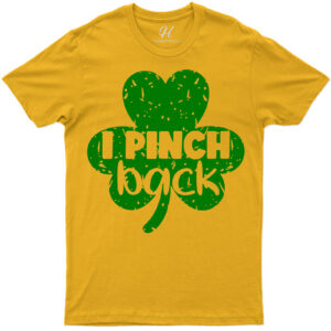 Festive Clover 'i Pinch Back' Graphic Tee For St. Patrick's Day Celebrations