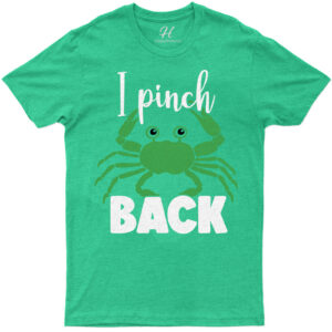 Festive Crab-themed St. Patrick's Day Humor Tee
