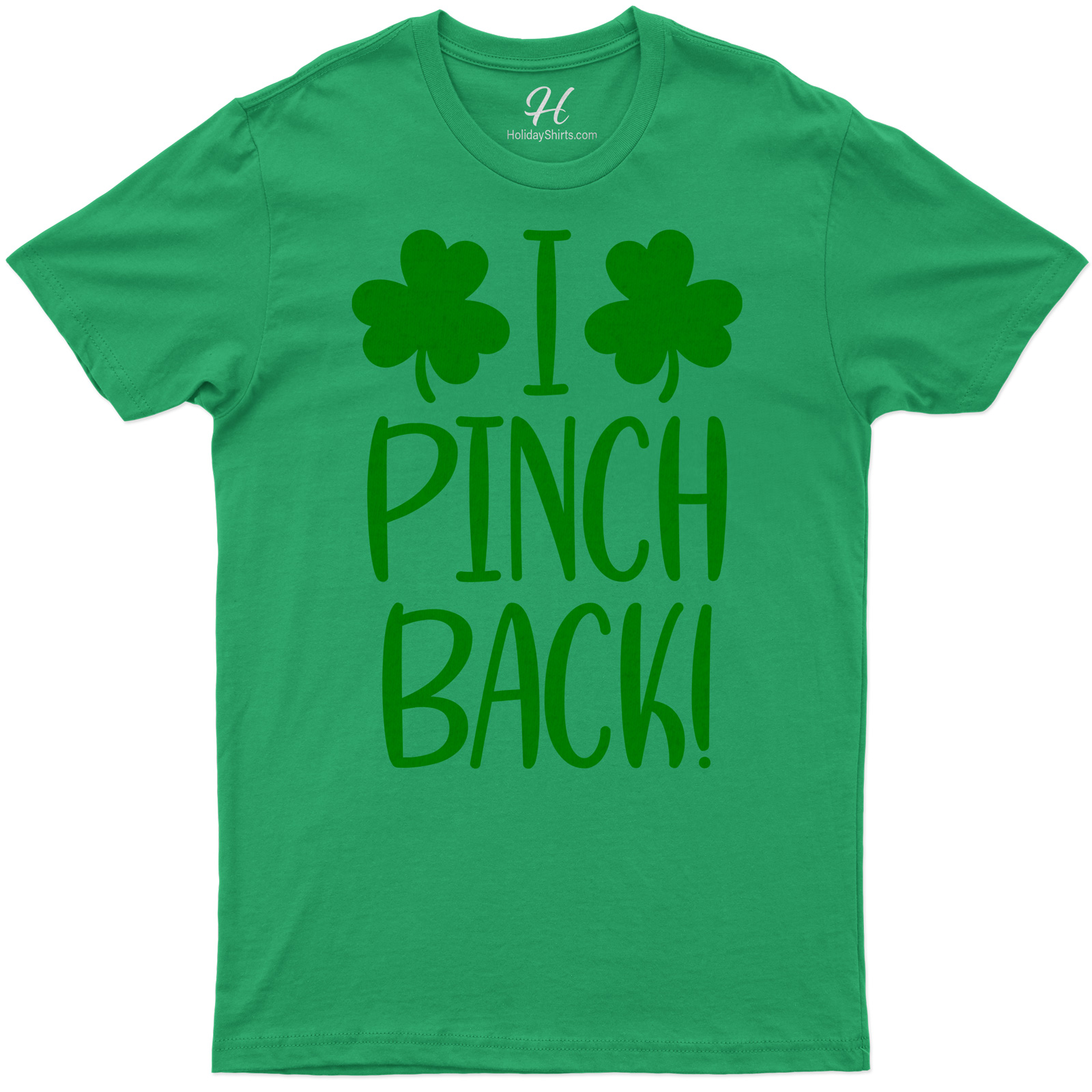 Festive Shamrock 'i Pinch Back' St. Patrick's Day Tee