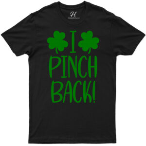Festive Shamrock 'i Pinch Back' St. Patrick's Day Tee
