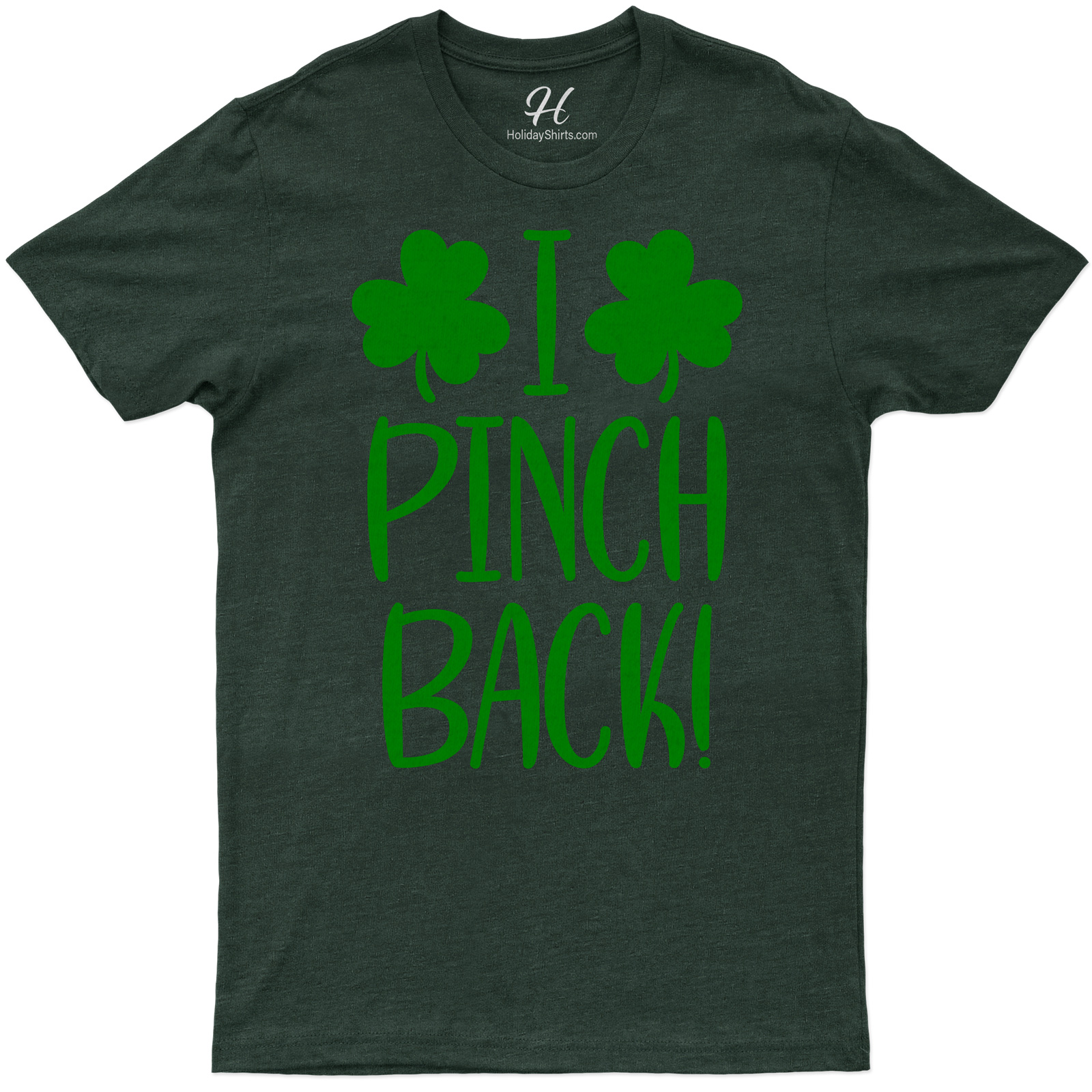 Festive Shamrock 'i Pinch Back' St. Patrick's Day Tee
