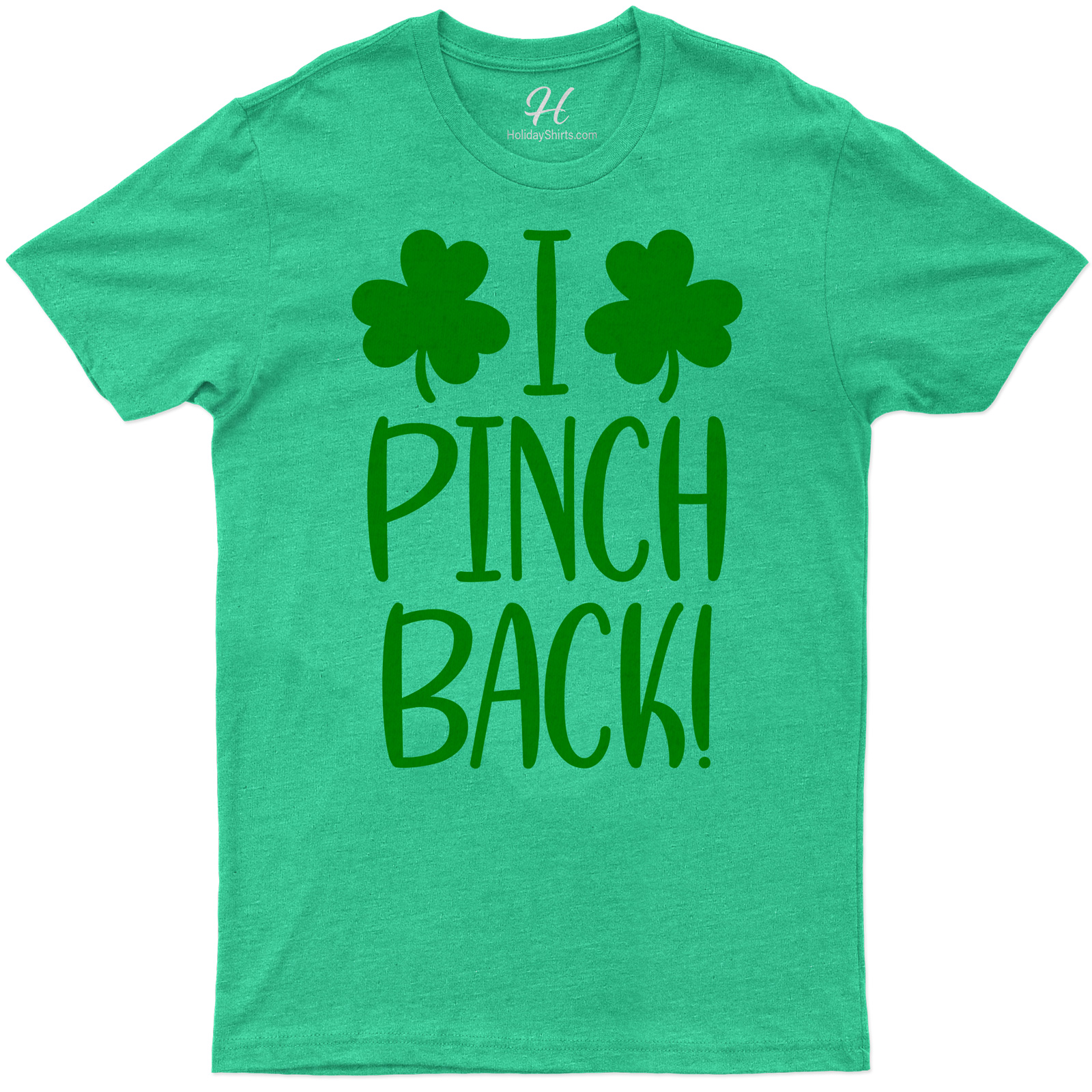 Festive Shamrock 'i Pinch Back' St. Patrick's Day Tee