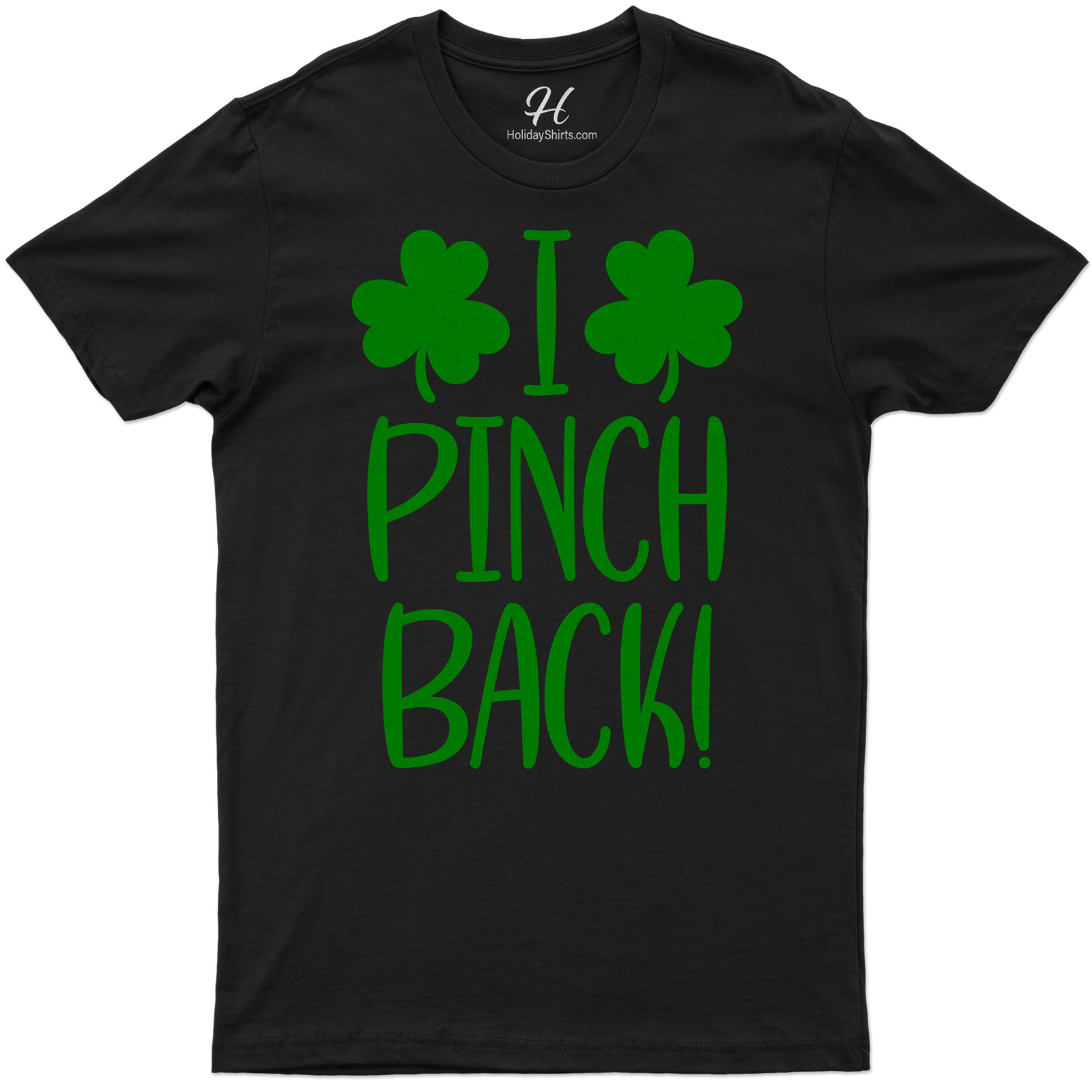 Festive Shamrock 'i Pinch Back' St. Patrick's Day Tee